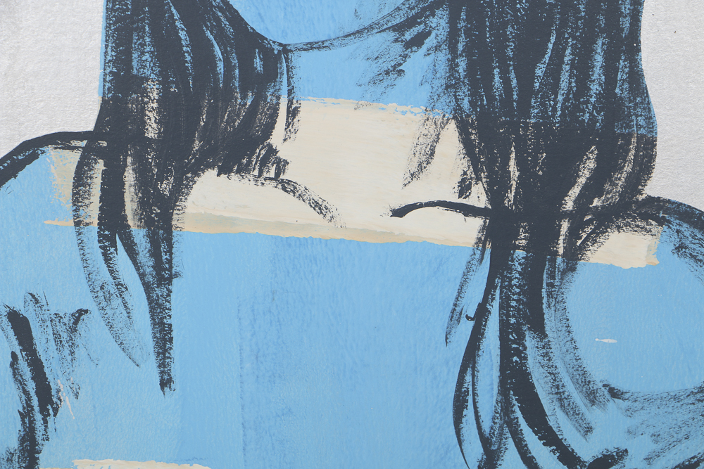 David Bromley Acrylic Painting on Canvas "Anna"