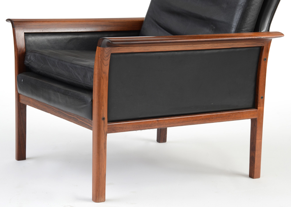 Hans Olsen for Vatne Mobler Lounge Chair and Ottoman