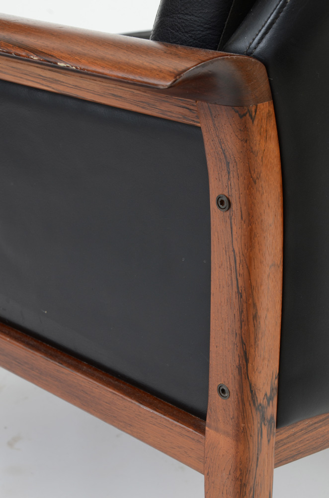 Hans Olsen for Vatne Mobler Lounge Chair and Ottoman