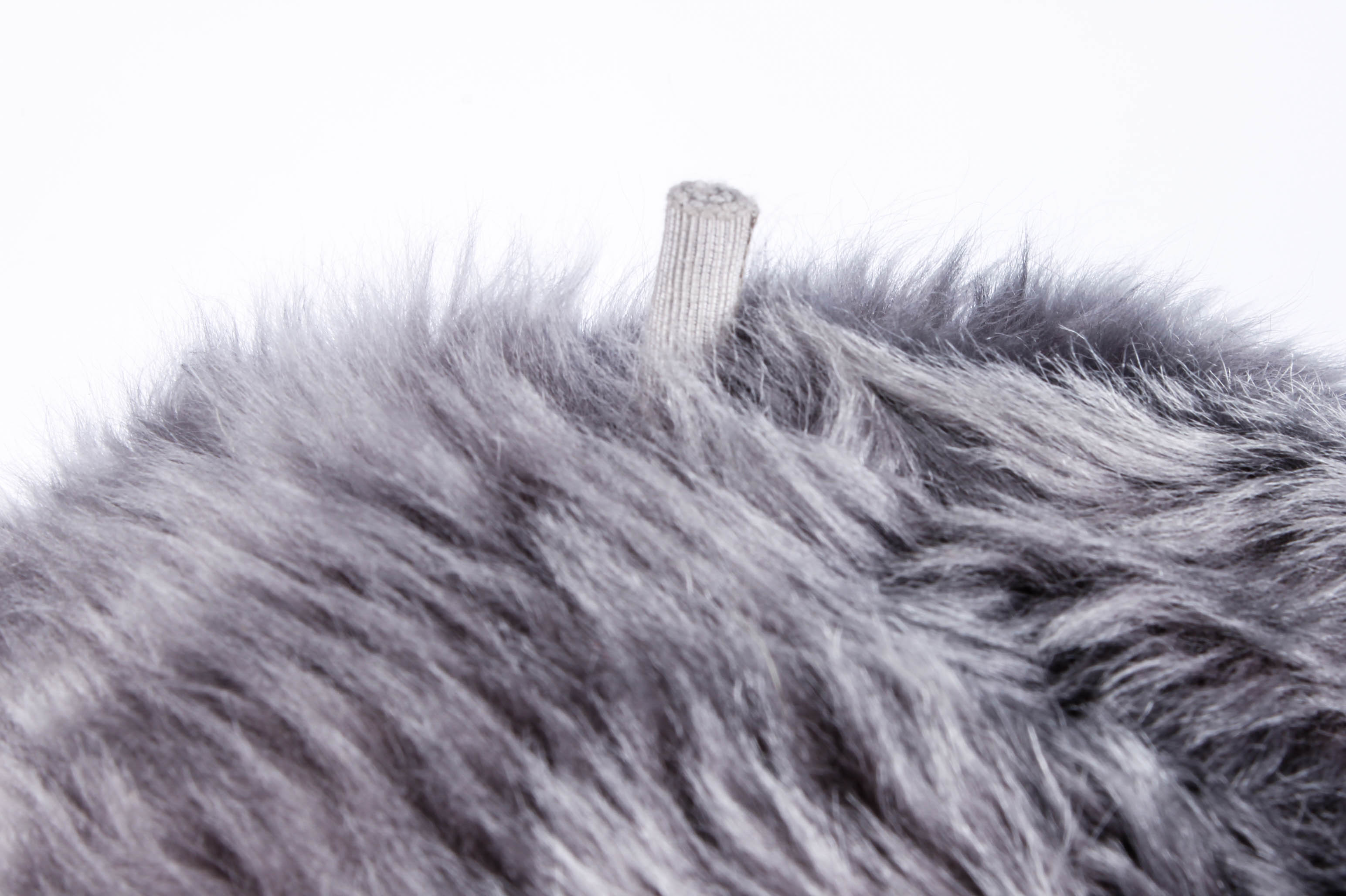Vintage Grey Tuscan Lamb Fur Hat