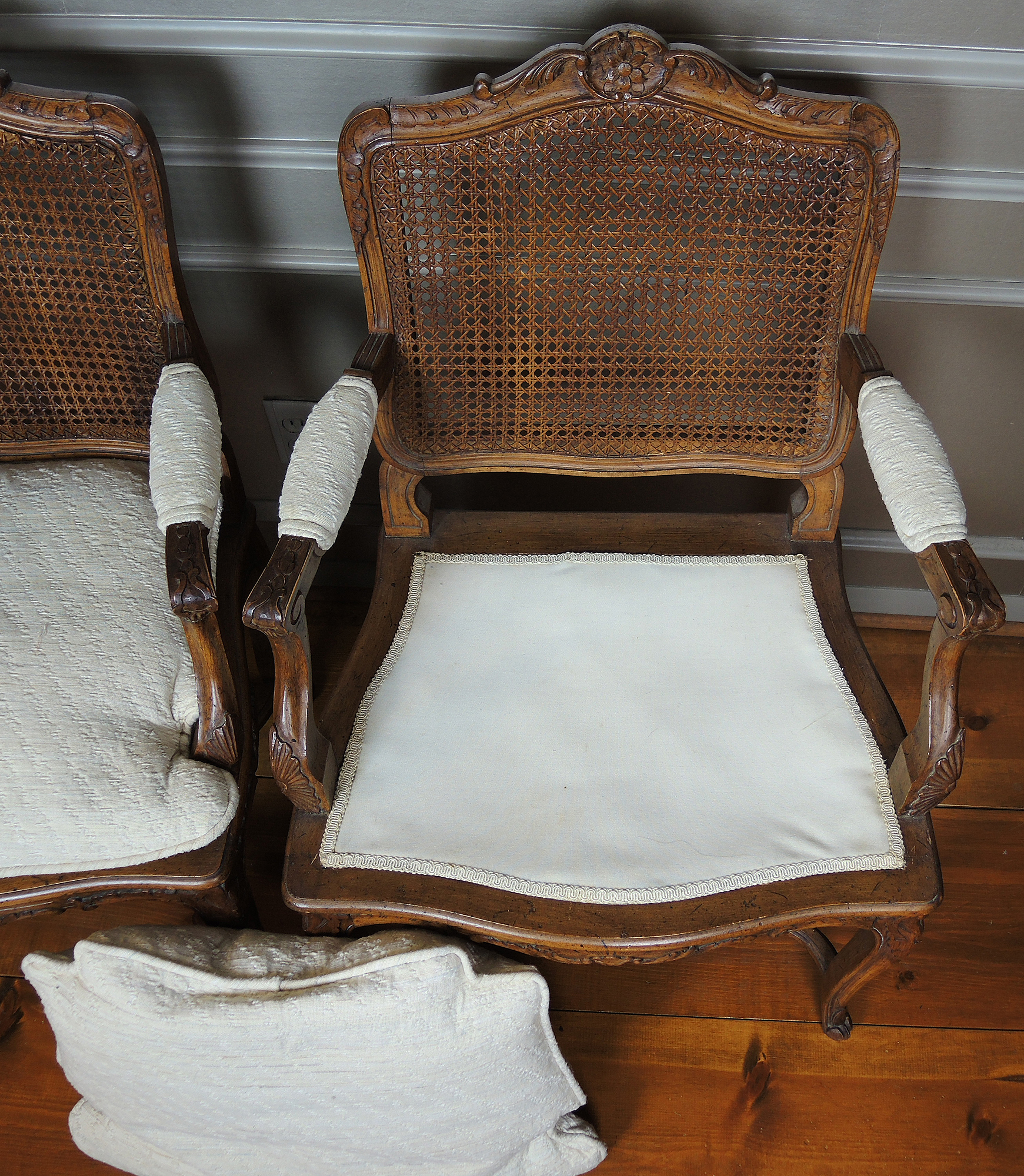 Louis XVI Style Dining Table and French Provencal Chairs