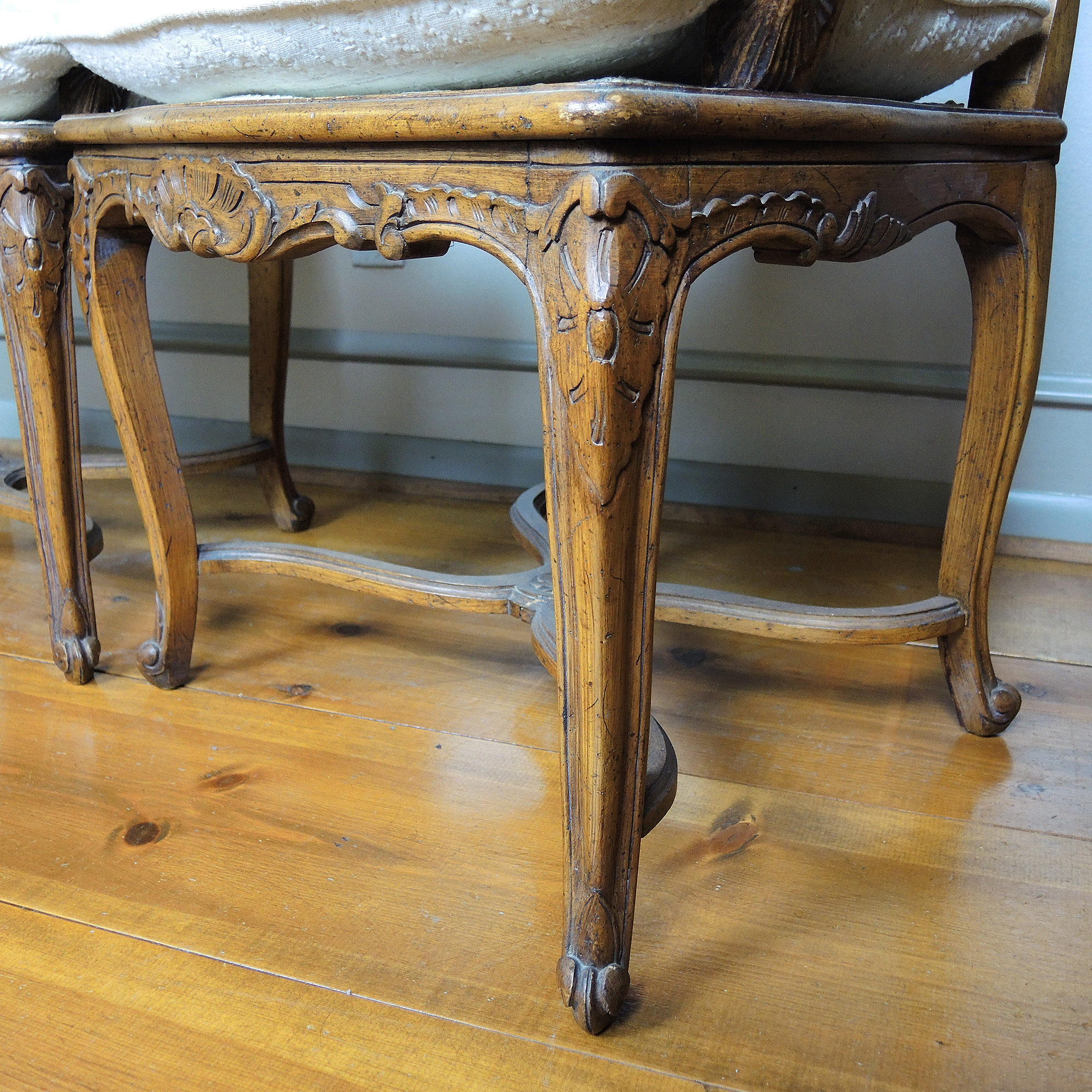 Louis XVI Style Dining Table and French Provencal Chairs