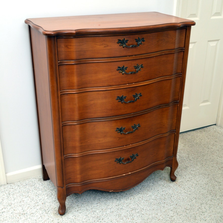 Vintage French Provincial Style Chest of Drawers by American Drew