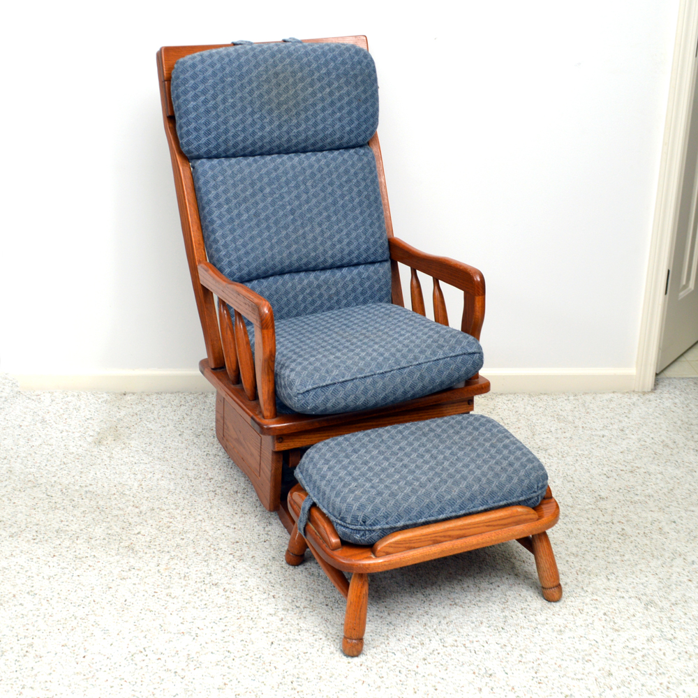 Glider Rocker and Ottoman by Town Square