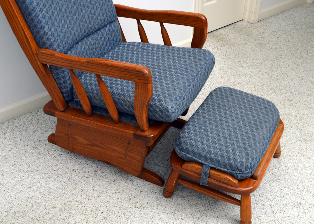 Glider Rocker and Ottoman by Town Square