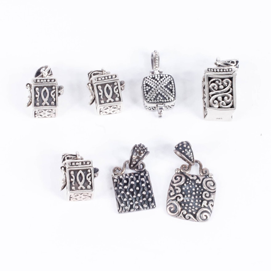 Sterling Silver Charm and Pendant Assortment