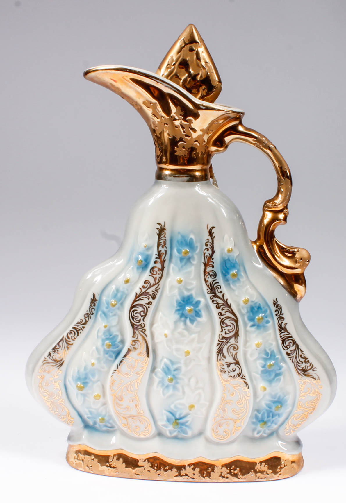 Vintage Jim Beam Ornate Gilded Porcelain Liquor Decanters