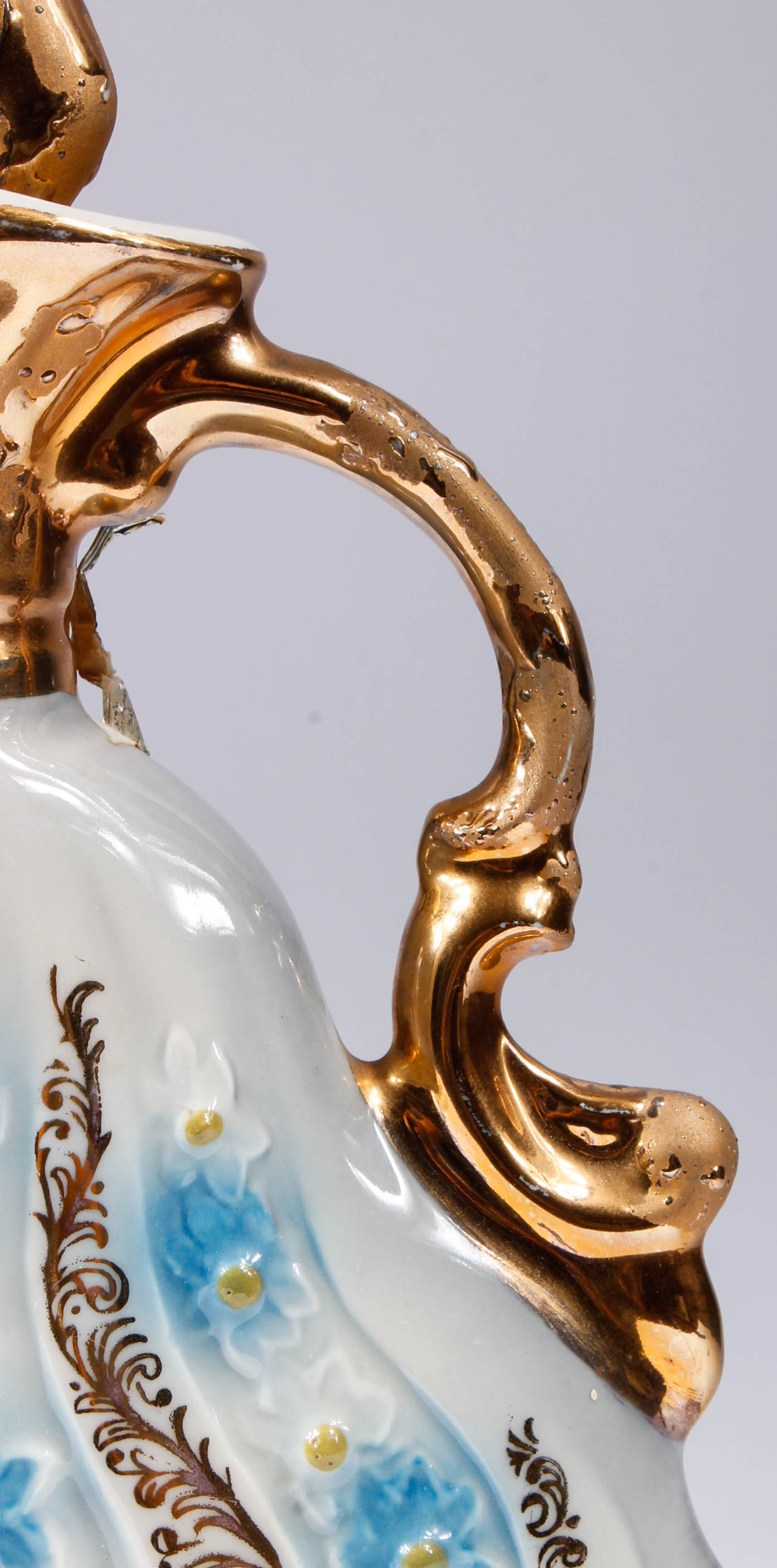 Vintage Jim Beam Ornate Gilded Porcelain Liquor Decanters