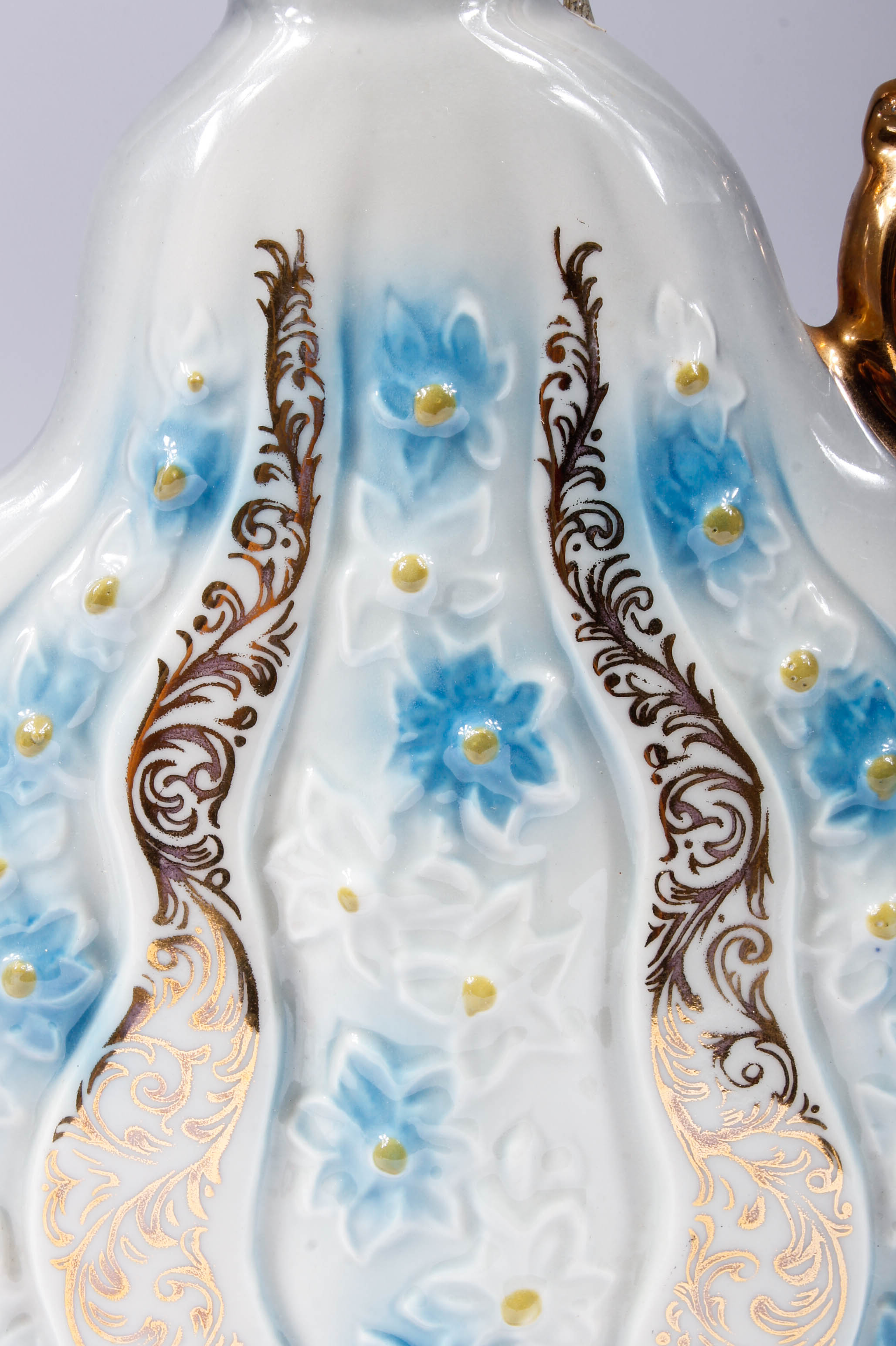 Vintage Jim Beam Ornate Gilded Porcelain Liquor Decanters