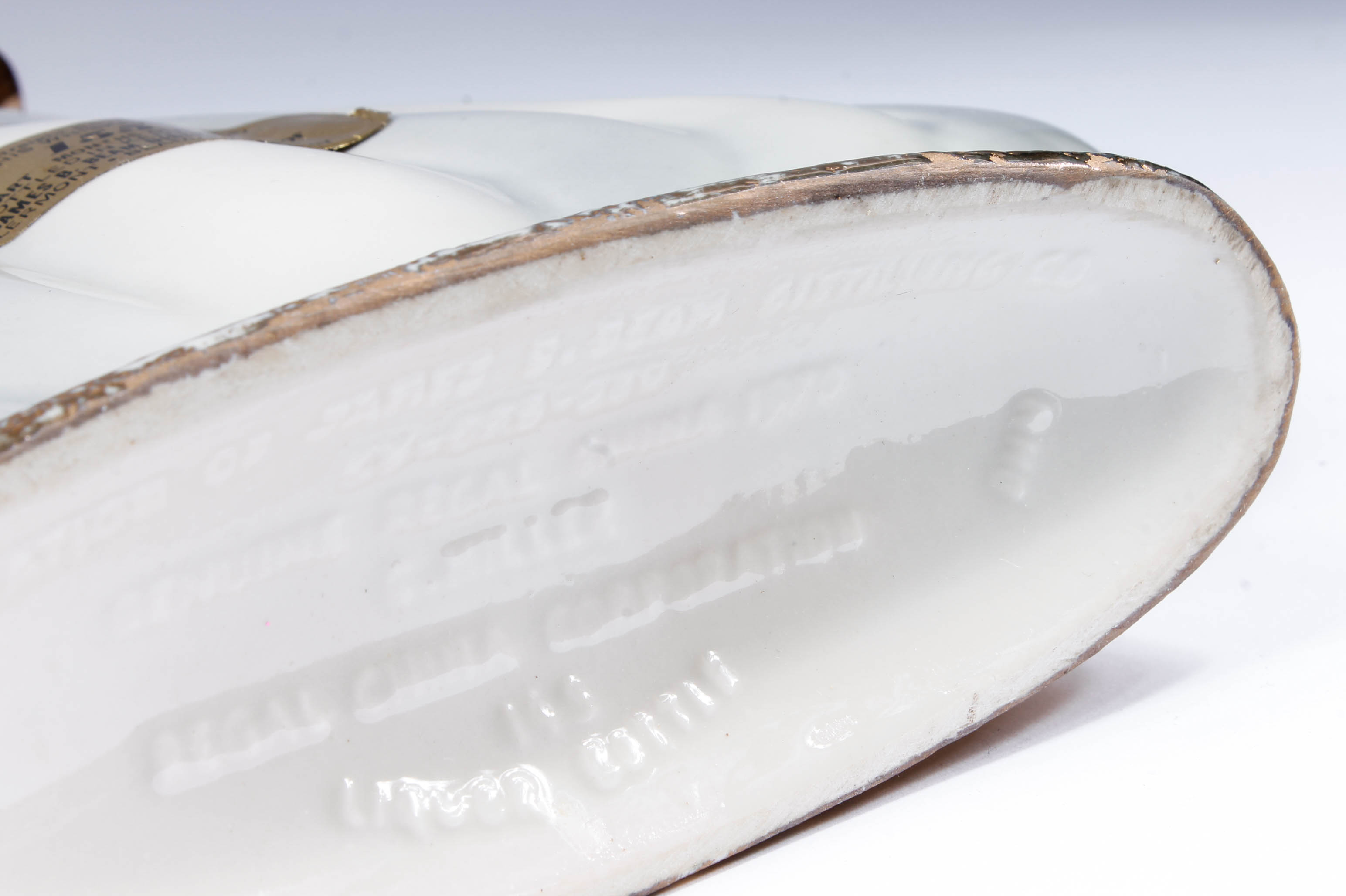 Vintage Jim Beam Ornate Gilded Porcelain Liquor Decanters