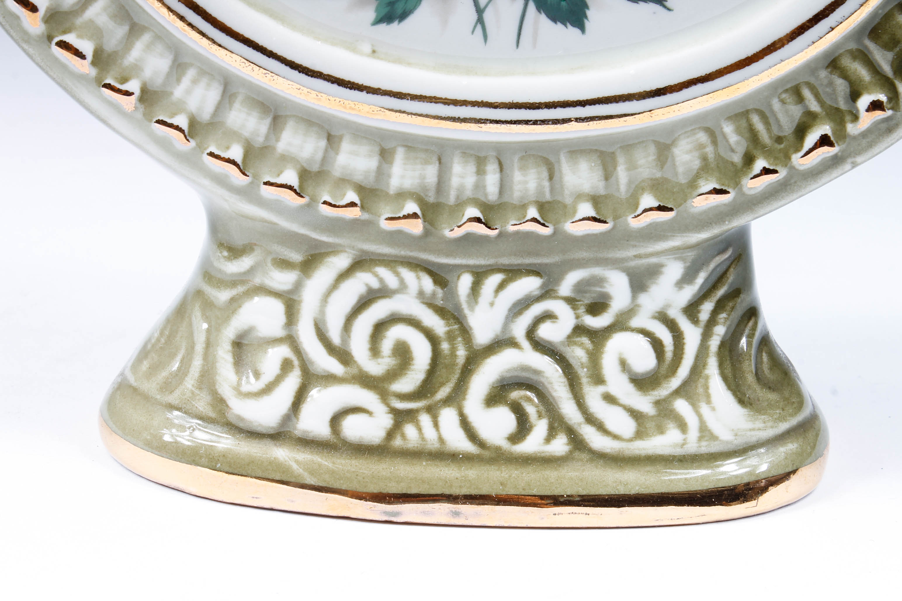 Vintage Jim Beam Ornate Gilded Porcelain Liquor Decanters