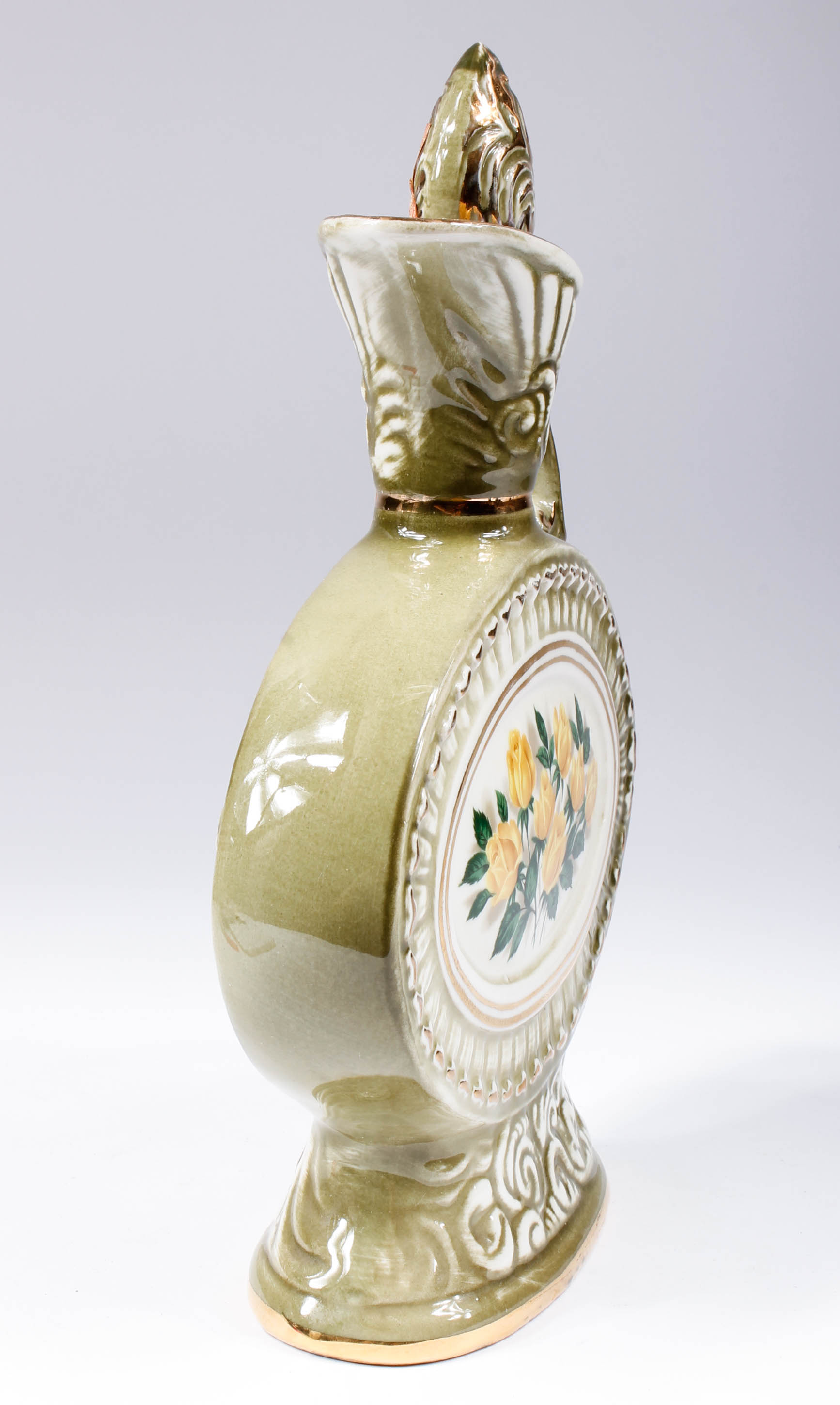 Vintage Jim Beam Ornate Gilded Porcelain Liquor Decanters