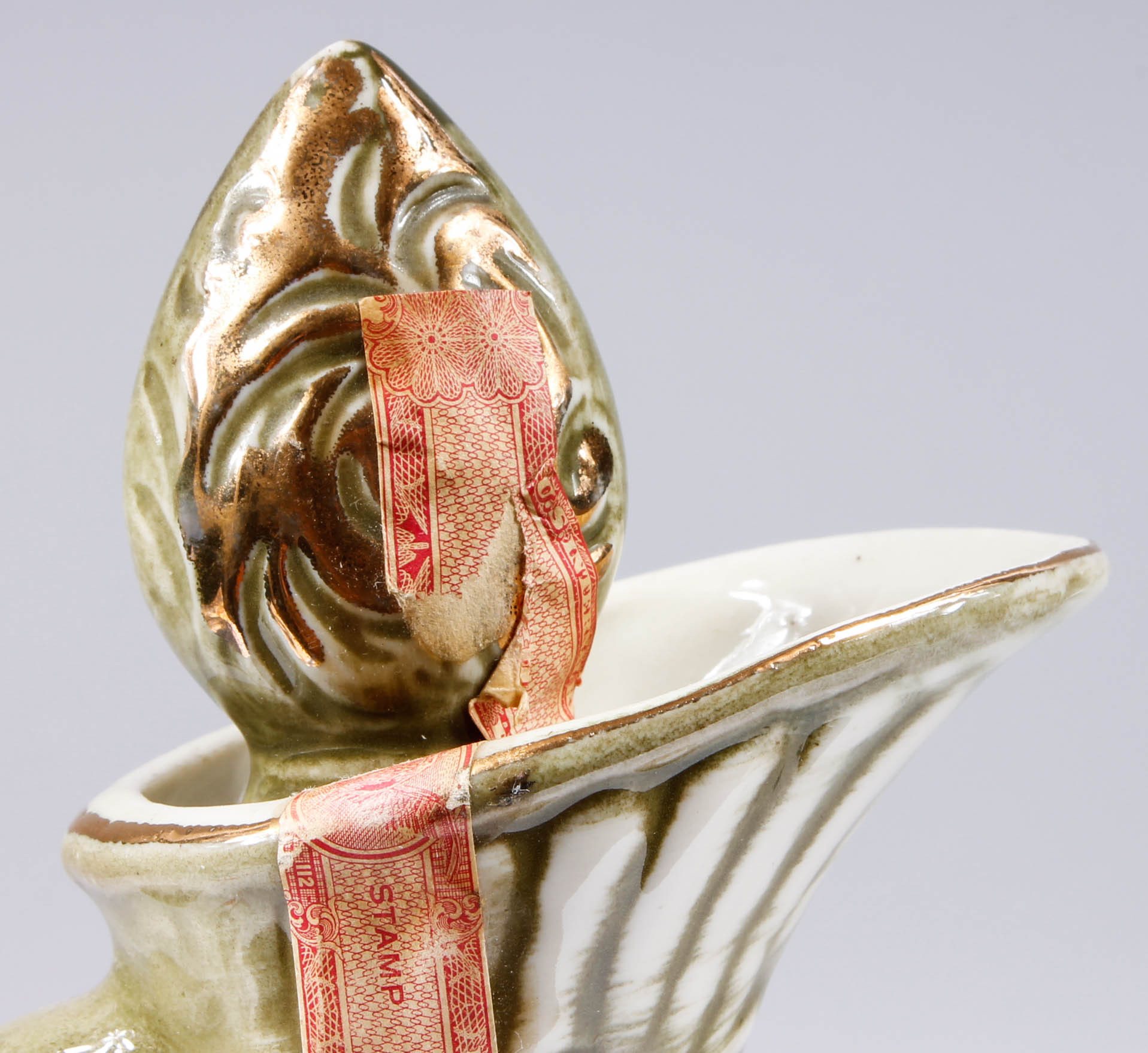 Vintage Jim Beam Ornate Gilded Porcelain Liquor Decanters