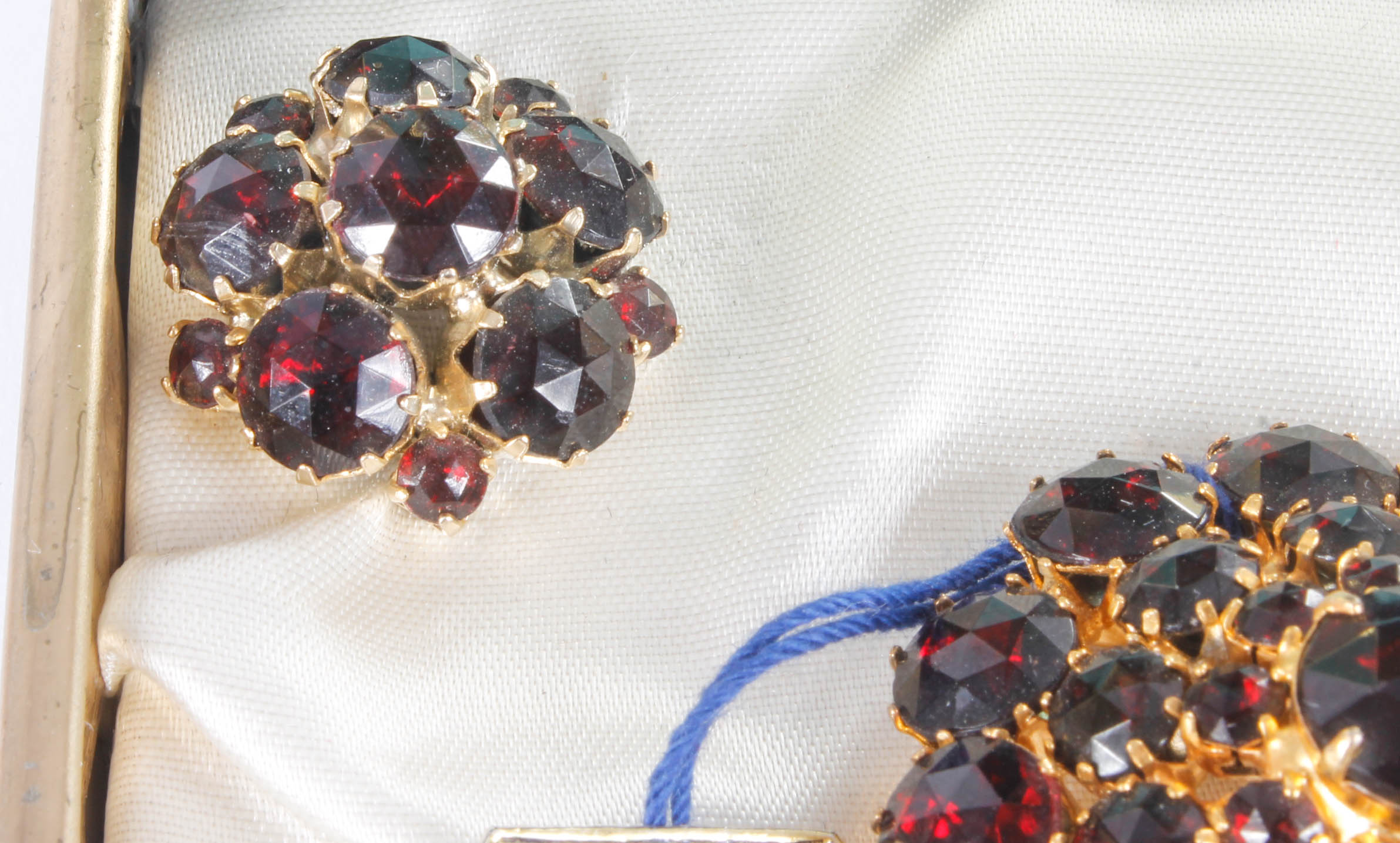 Vintage L.M.D. D'ver's New York Creations Costume Rhinestone Brooch and Earrings