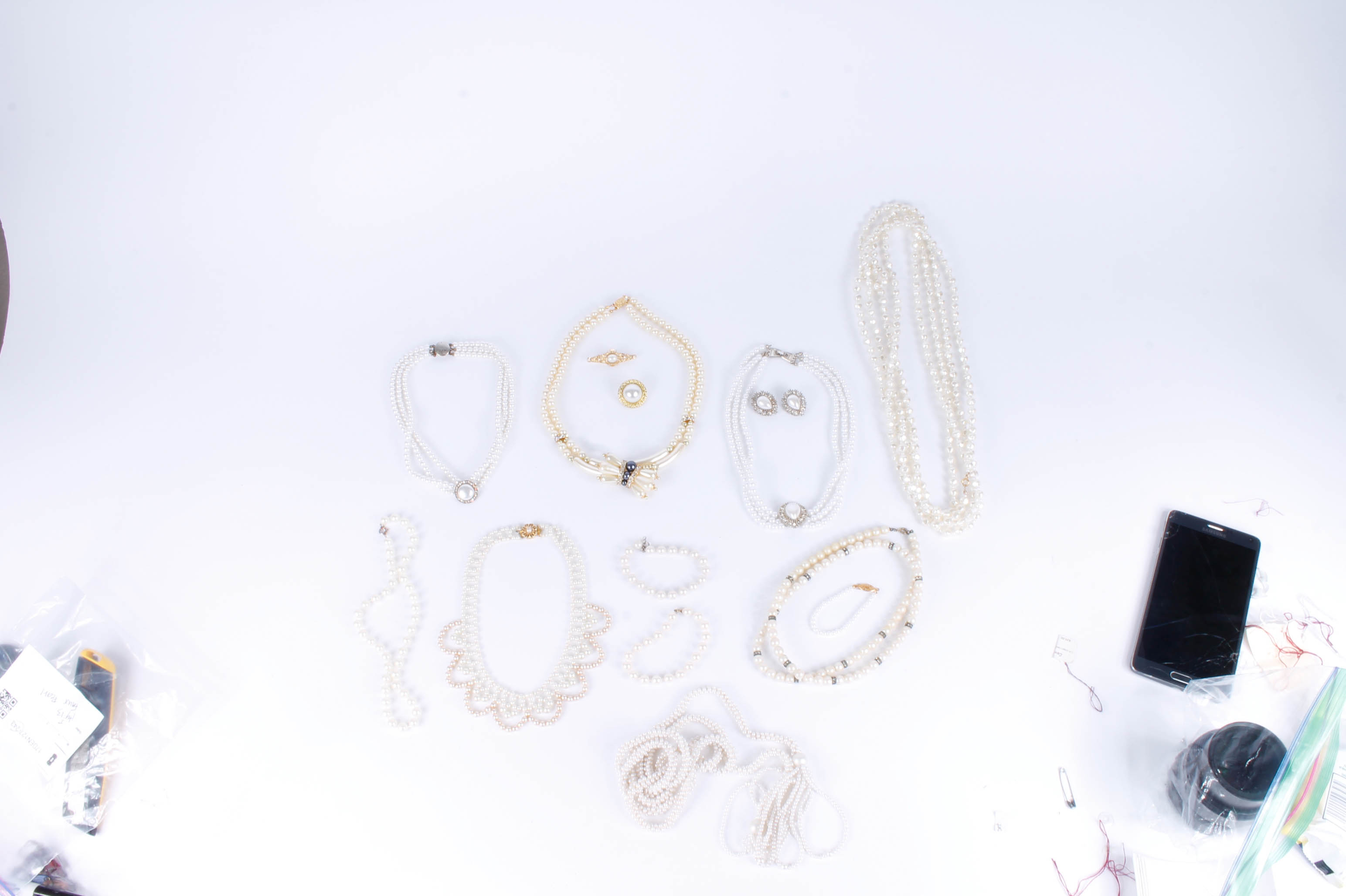 Imitation Pearl Costume Jewelry Assortment