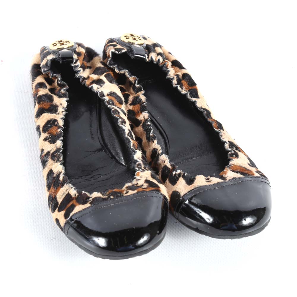 Tory Burch Ballet Leopard Print Flats