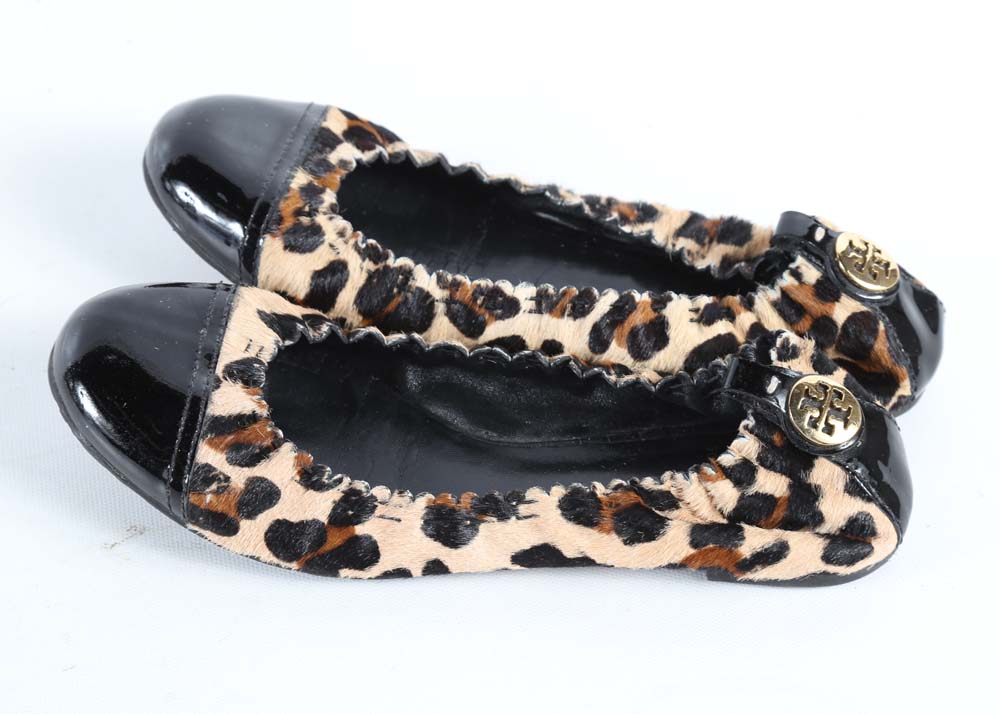 Tory Burch Ballet Leopard Print Flats