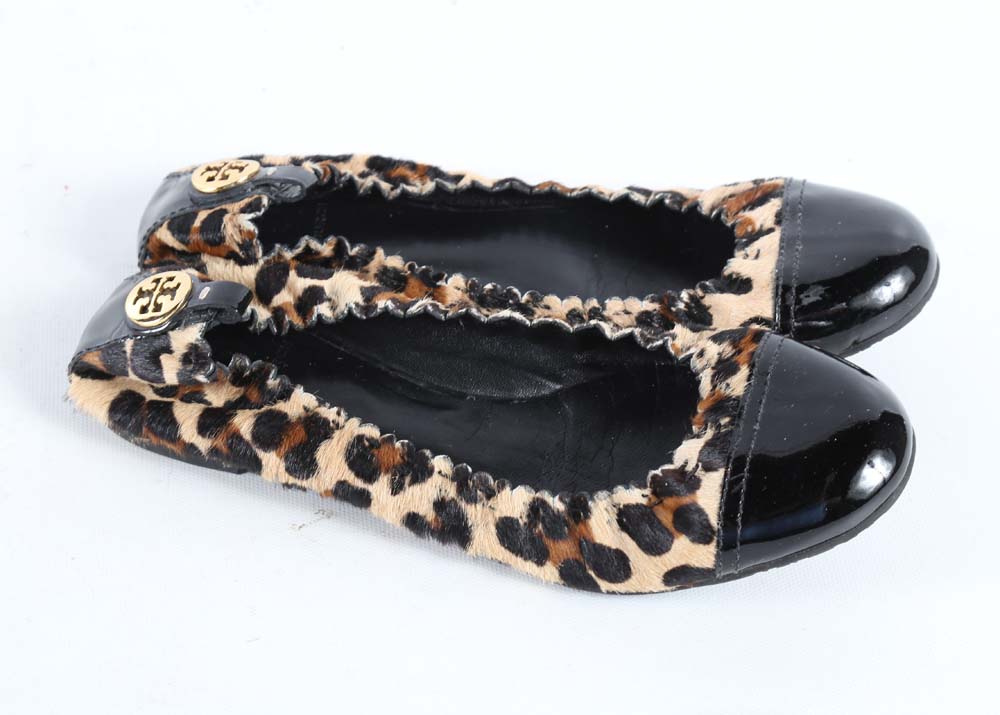 Tory Burch Ballet Leopard Print Flats