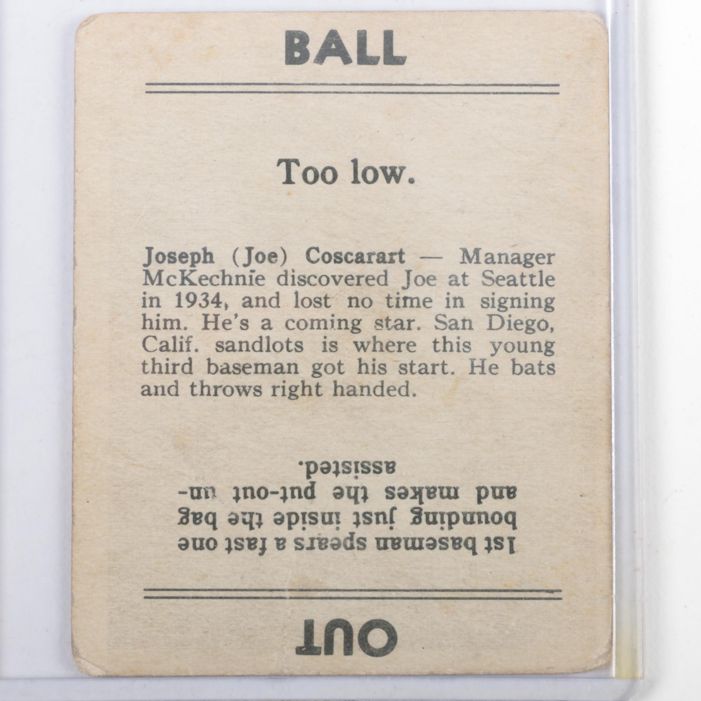 Collection of 1936 Goudey Baseball Cards