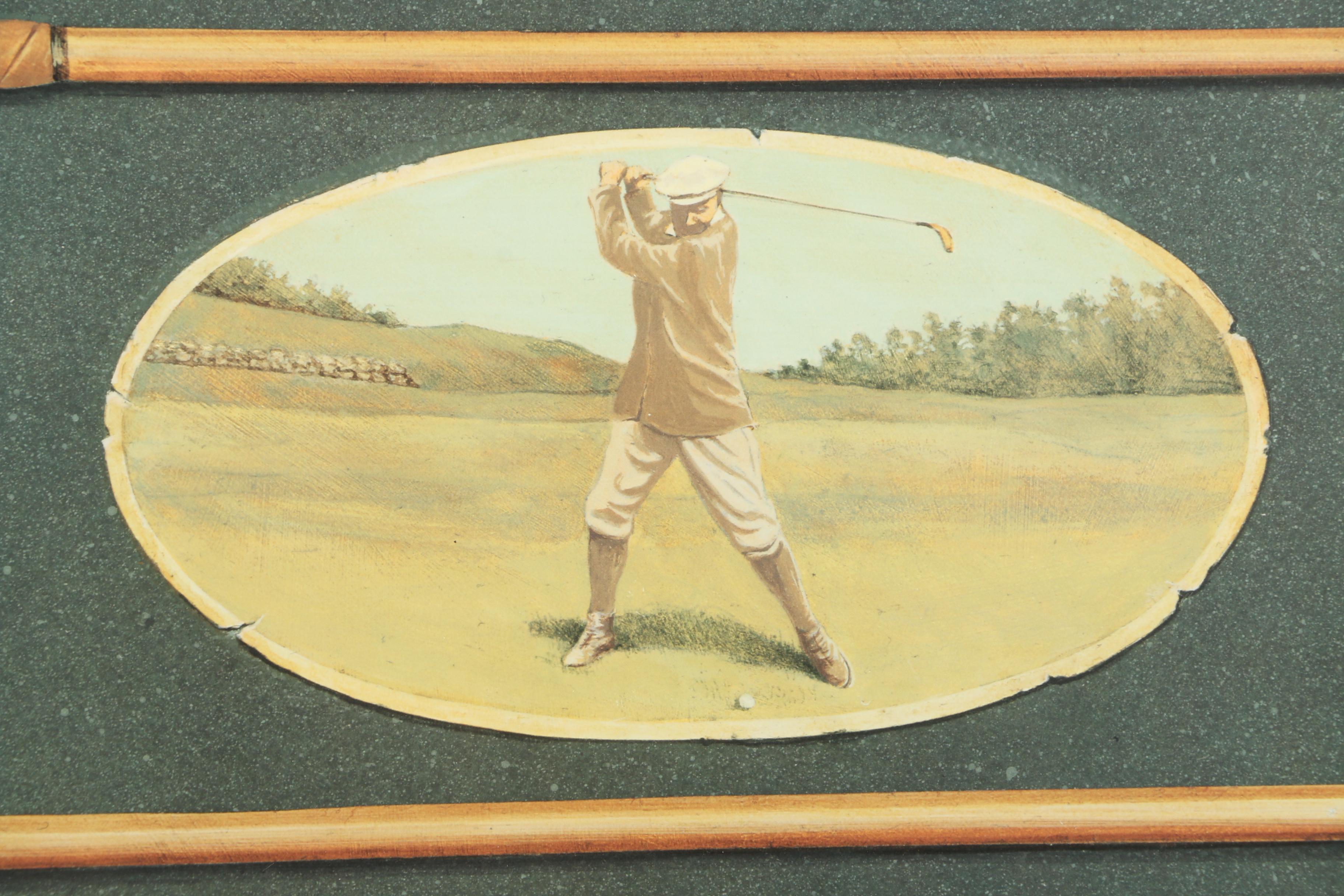 Offset Lithographs After Bernie Horton's "Lady Golfer" and "Gentleman Golfer"