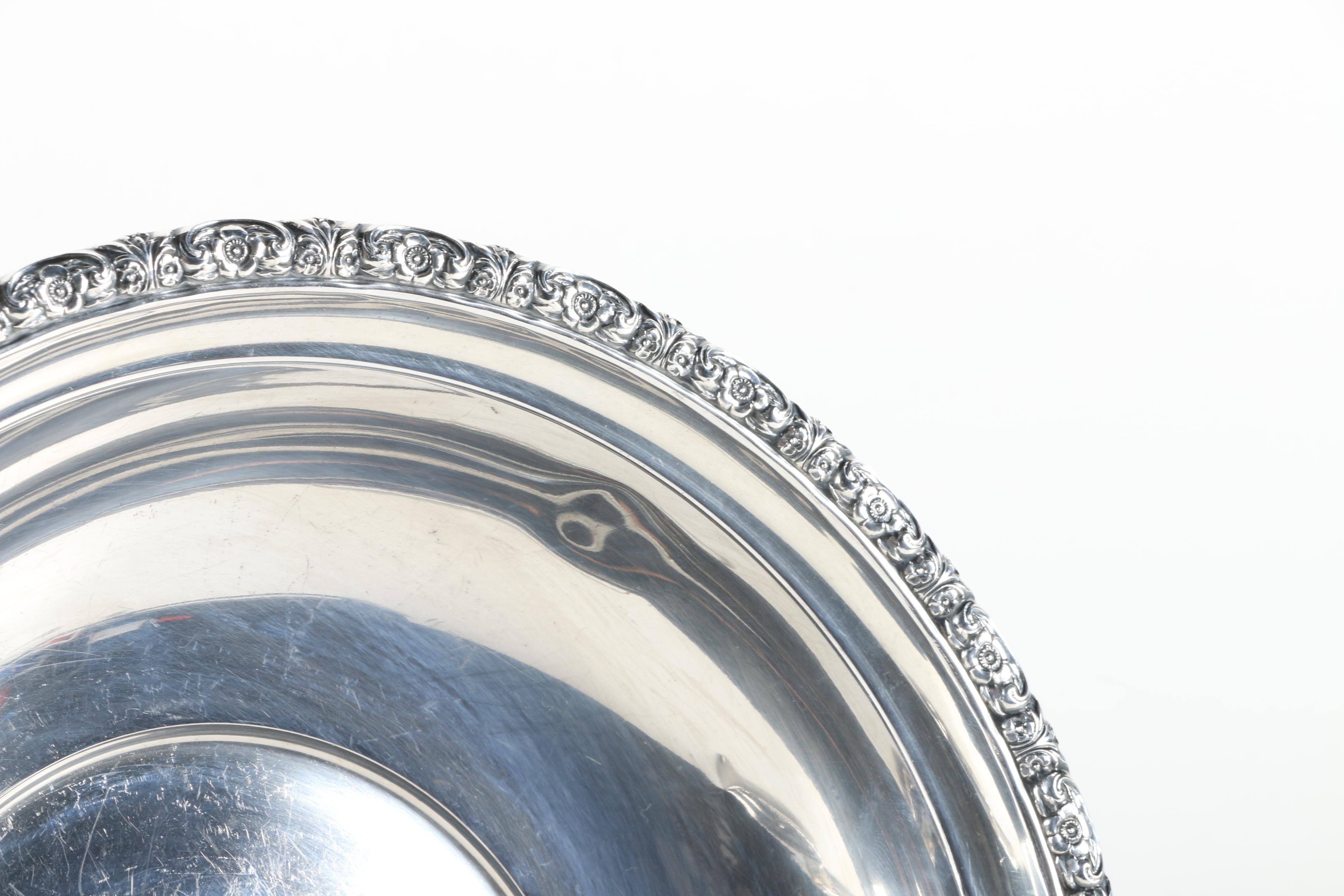 International "Prelude" Sterling Silver Vegetable Dish and Tray