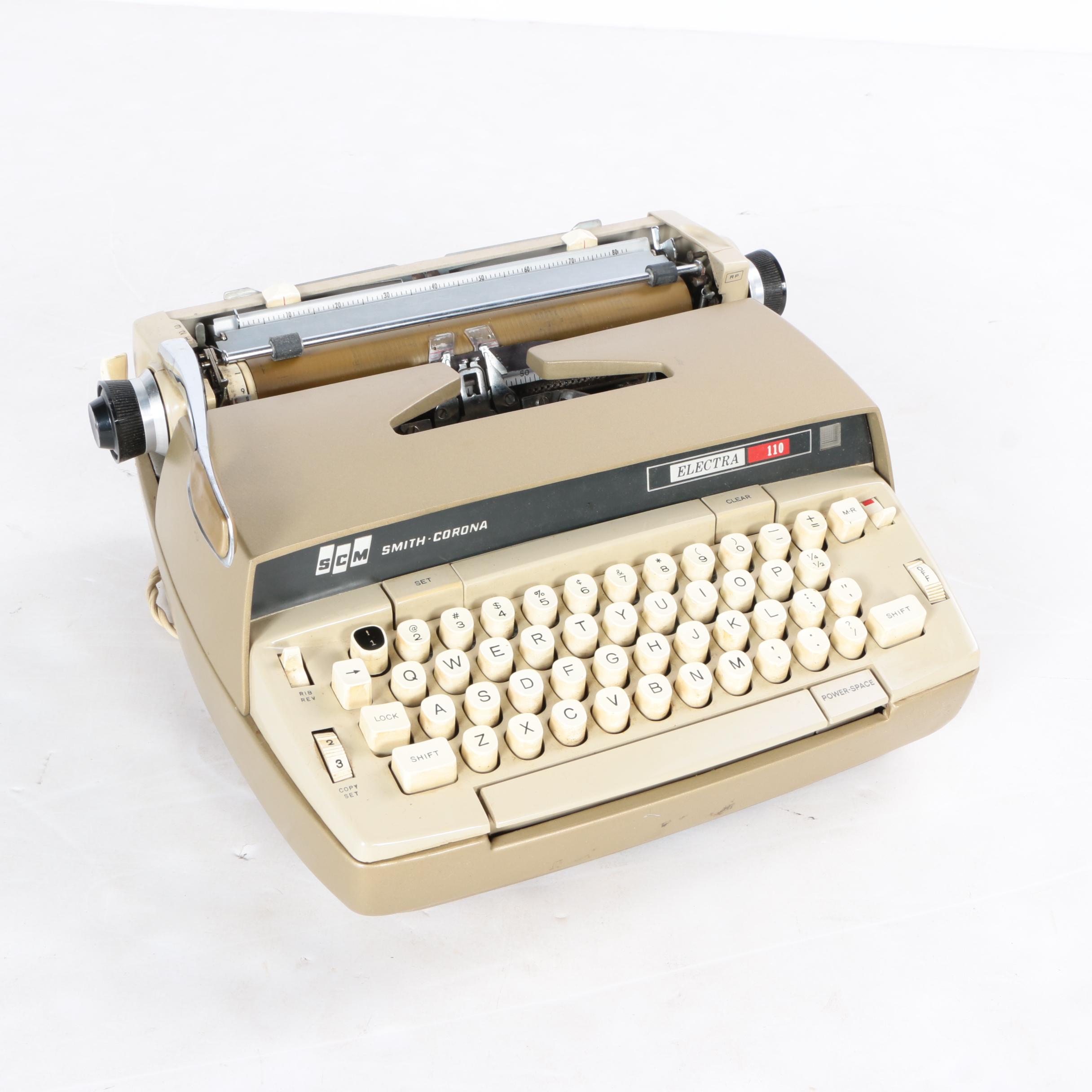 Smith Corona Electric Typewriter with Carrying Case