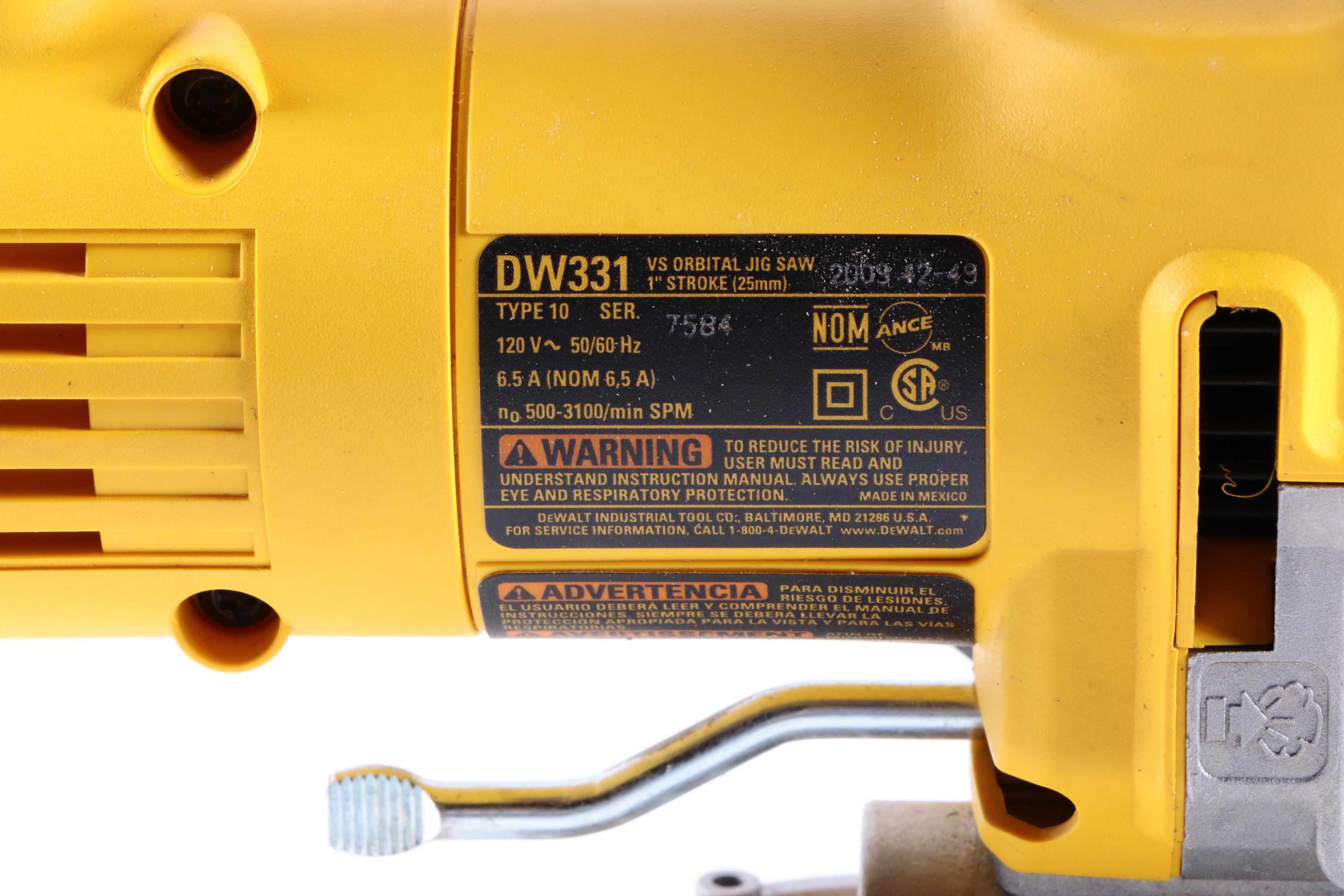 Dewalt DW331 Jigsaw