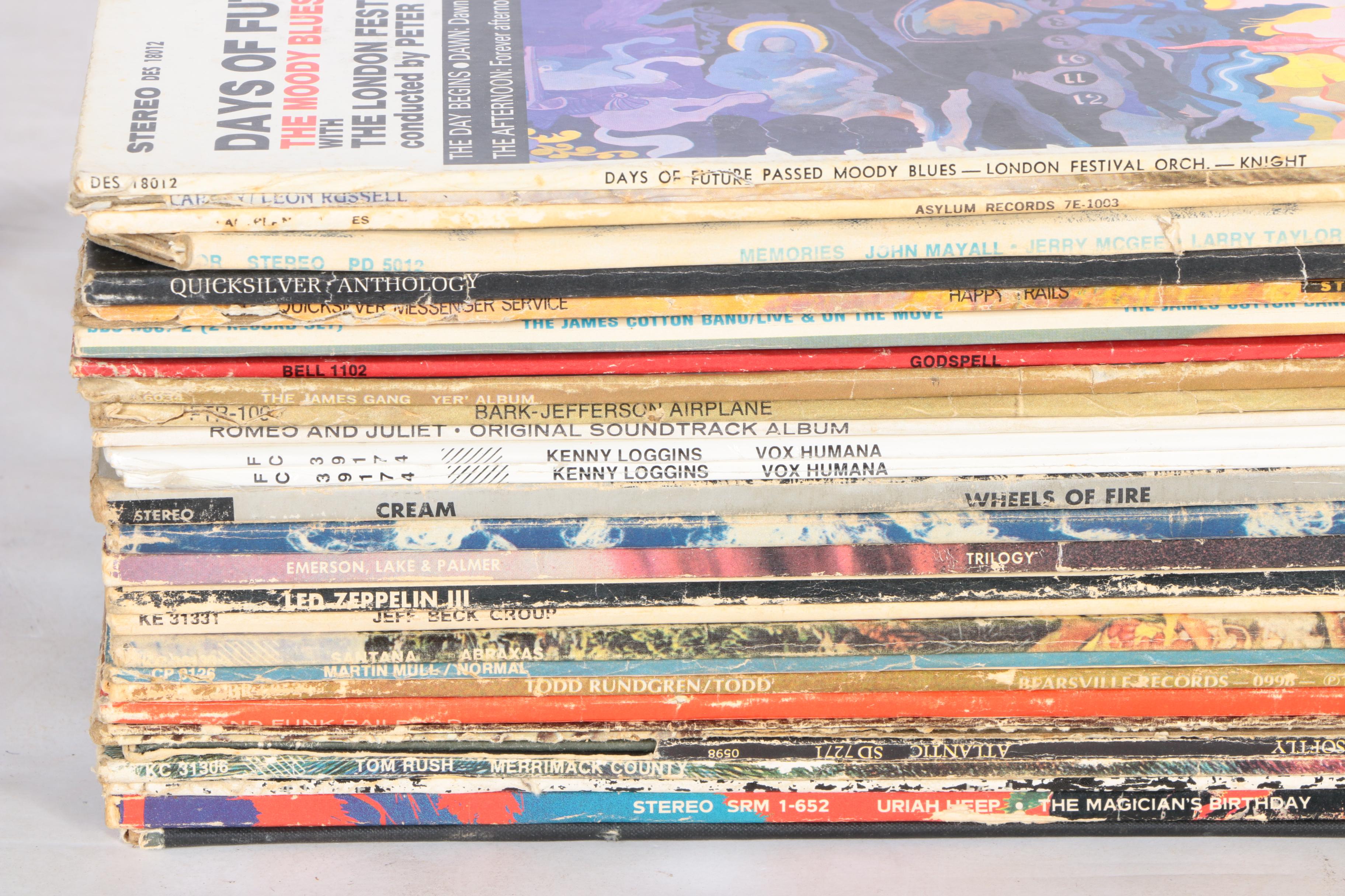 Led Zeppelin, Santana, James Gang and Other Rock and Soundtrack LPs