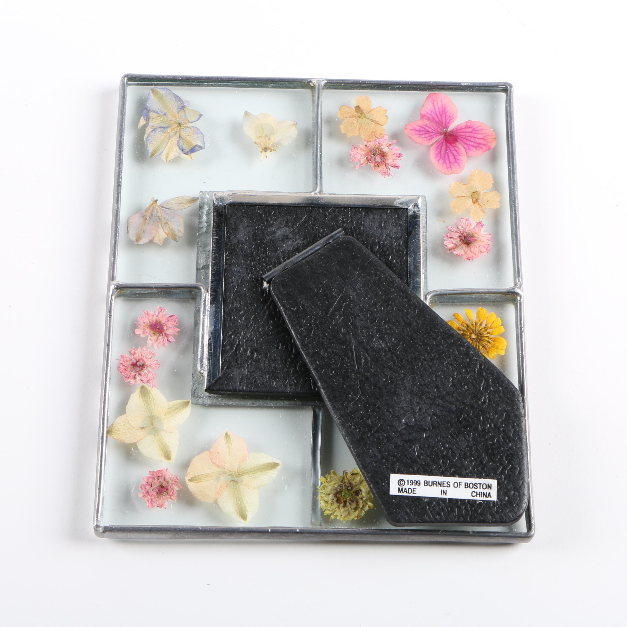 Coffee Grinder and Floral Picture Frames including  Burnes of Boston