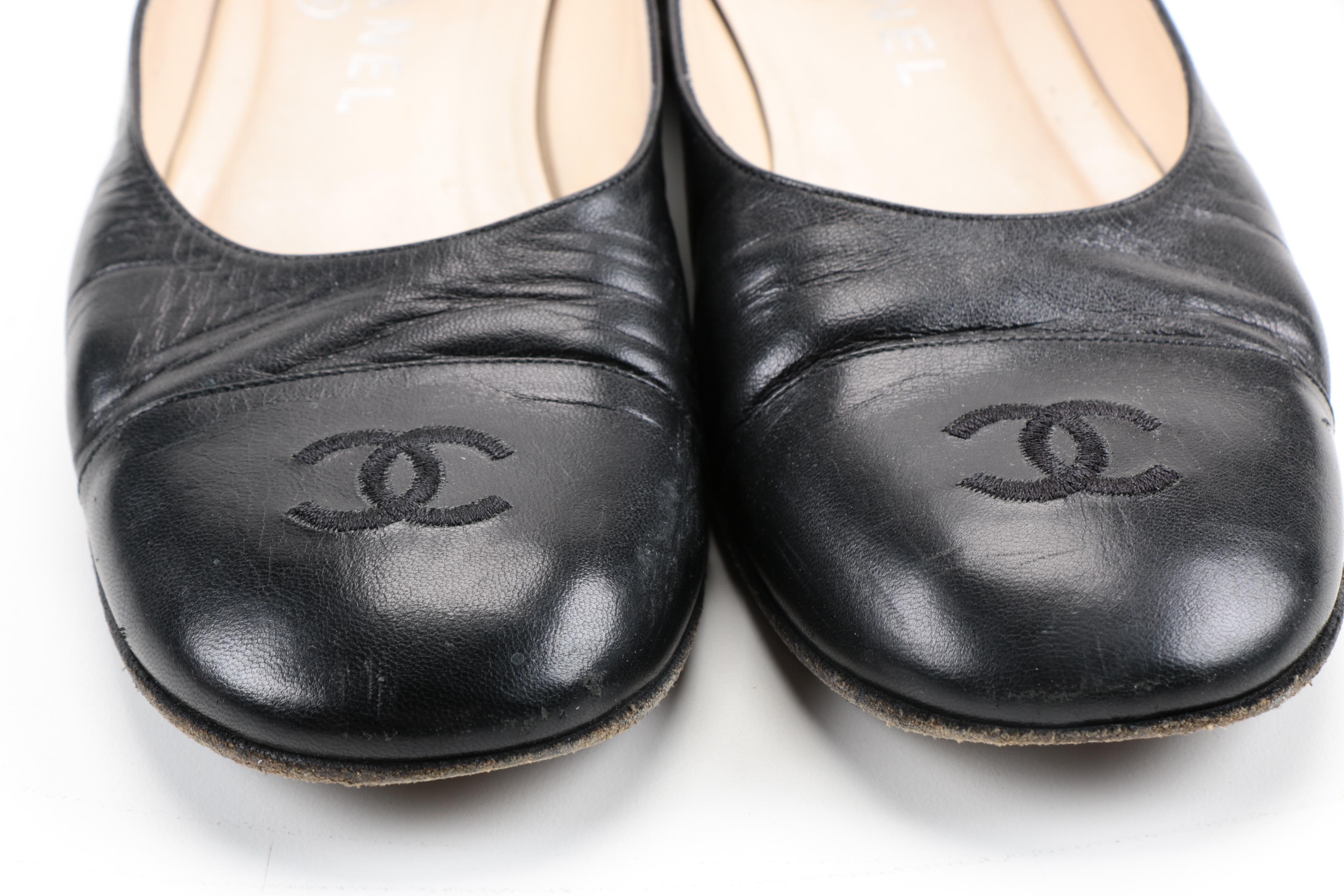 Chanel Leather Ballet Shoes