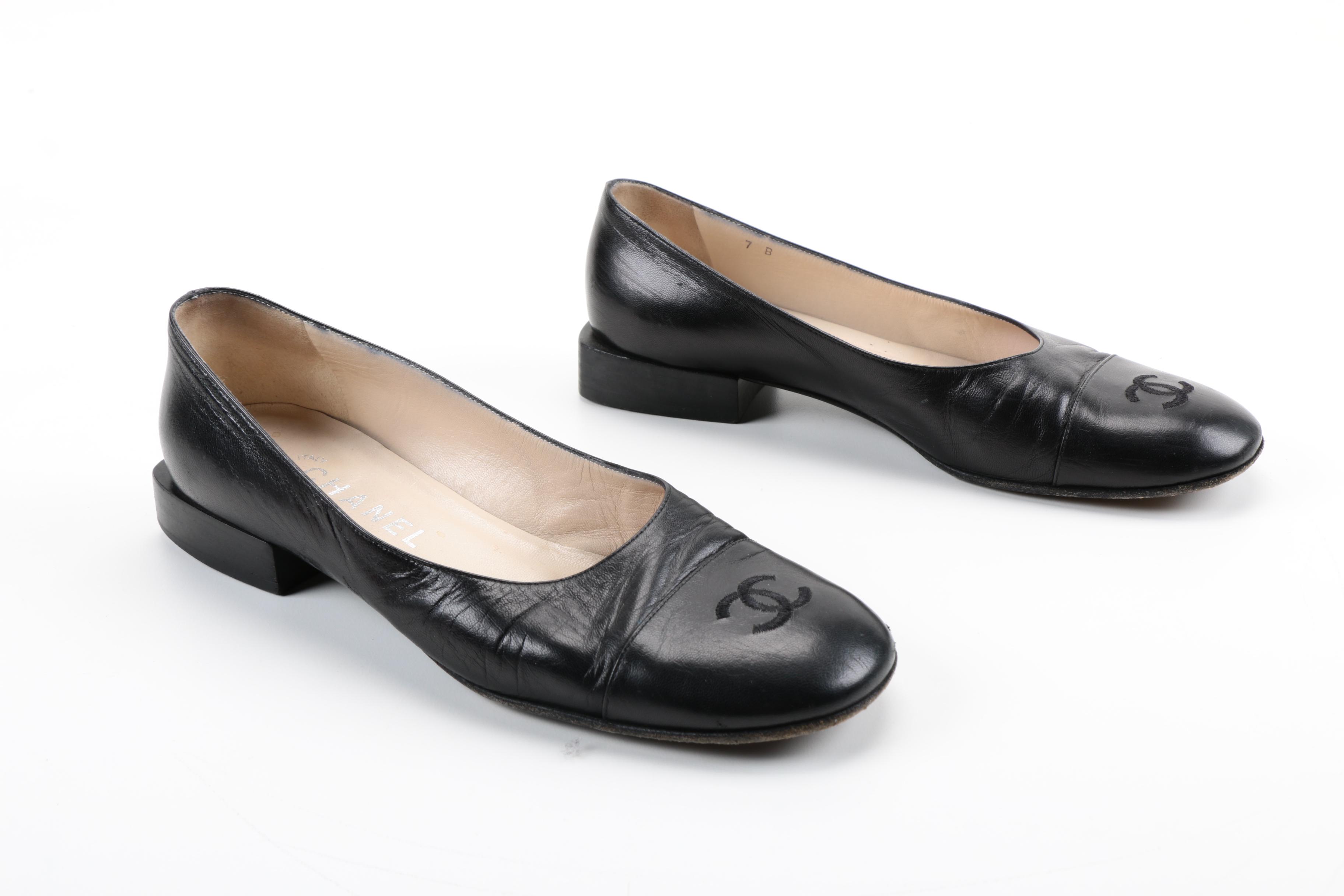 Chanel Leather Ballet Shoes