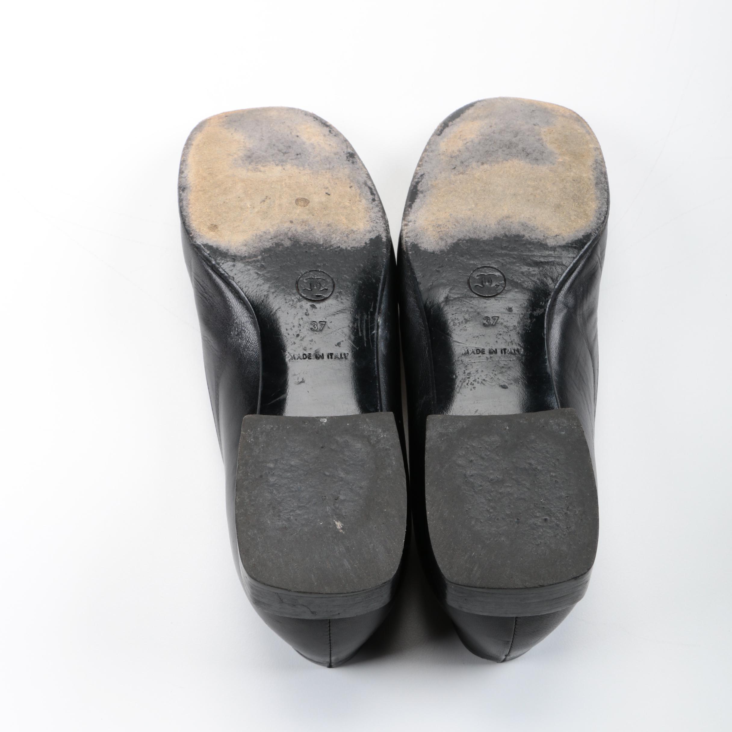 Chanel Leather Ballet Shoes