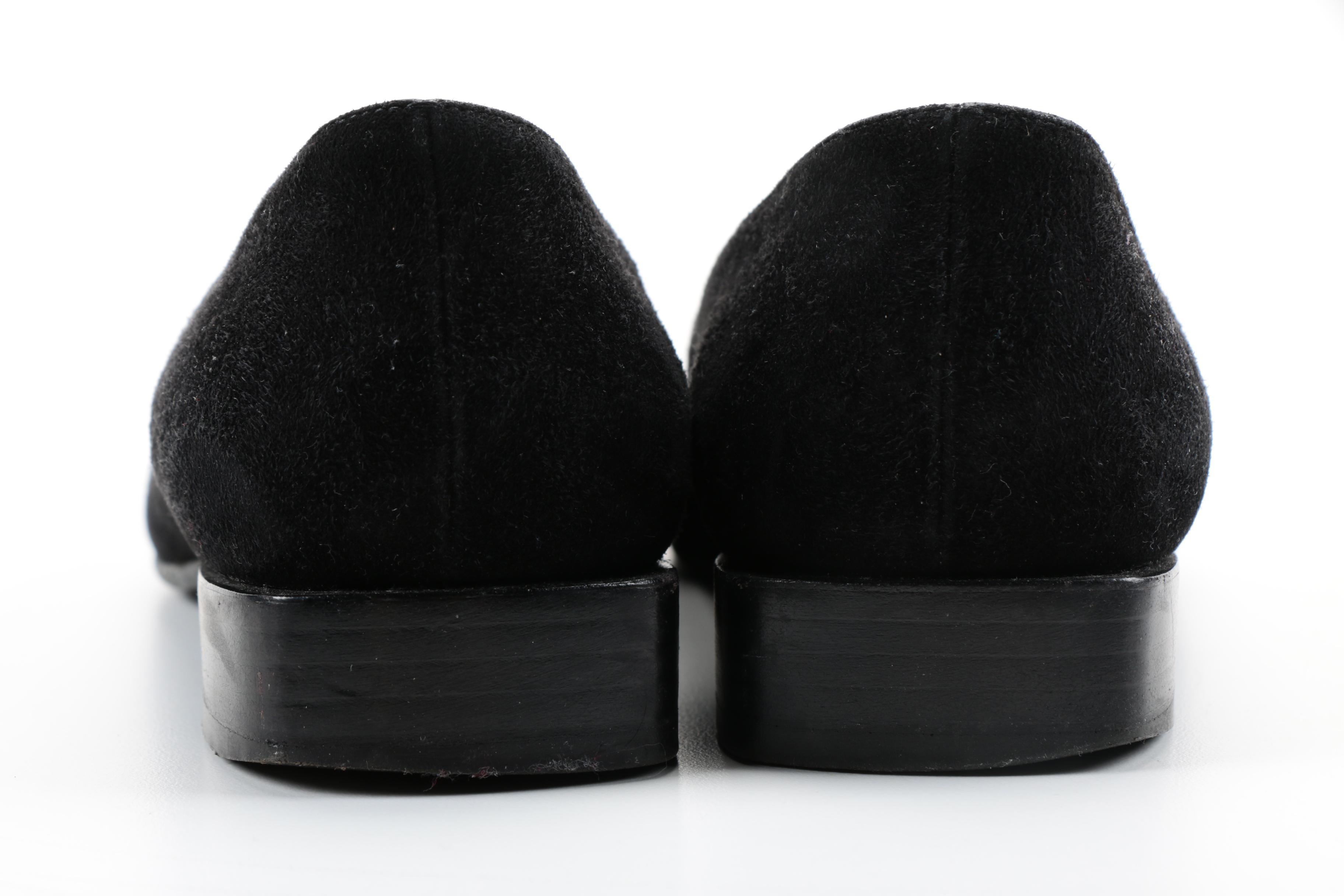 Chanel Suede and Patent Leather Ballet Flats