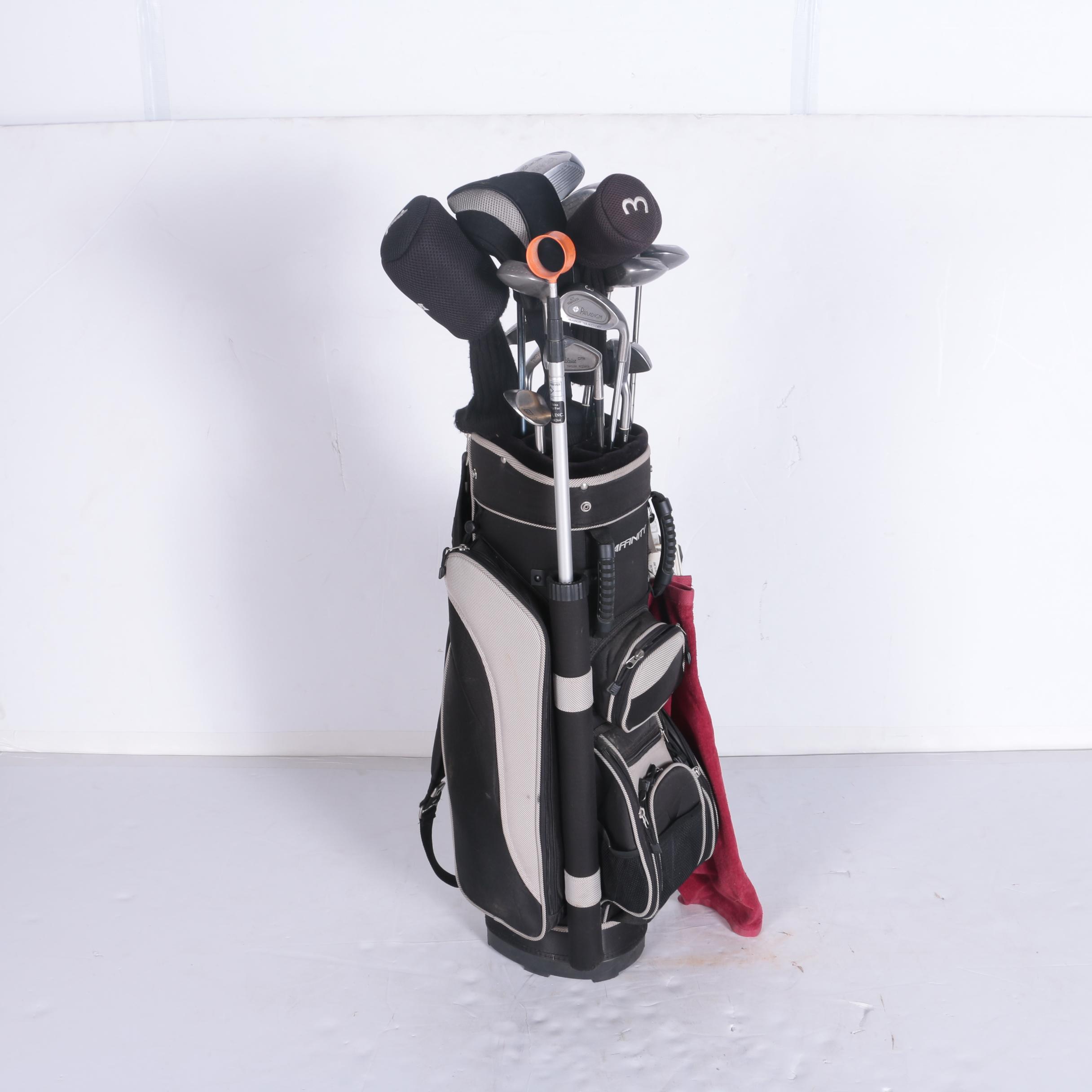 Affinity Golf Bag with Assorted Clubs