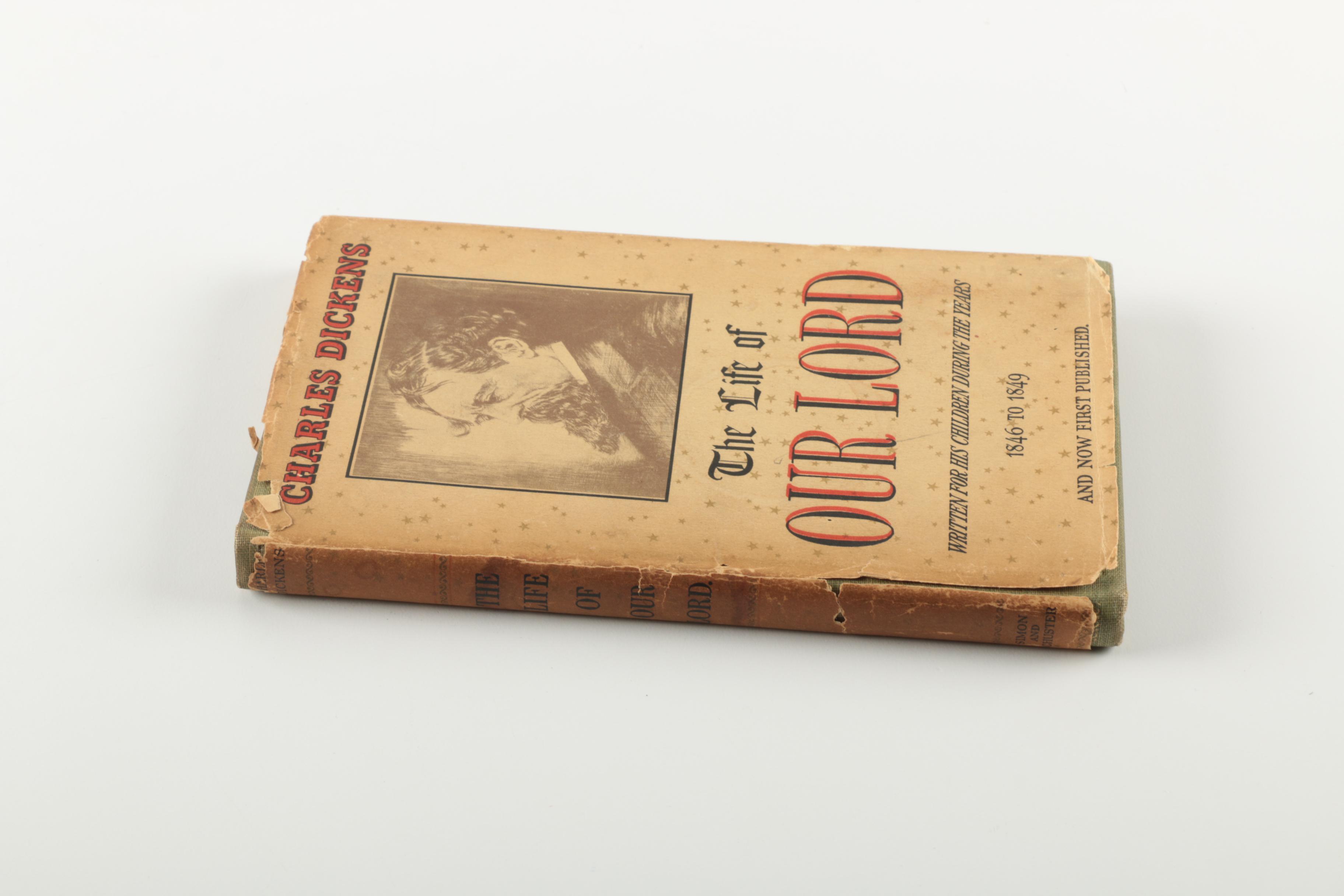 1934 First American Edition "The Life of Our Lord" by Charles Dickens