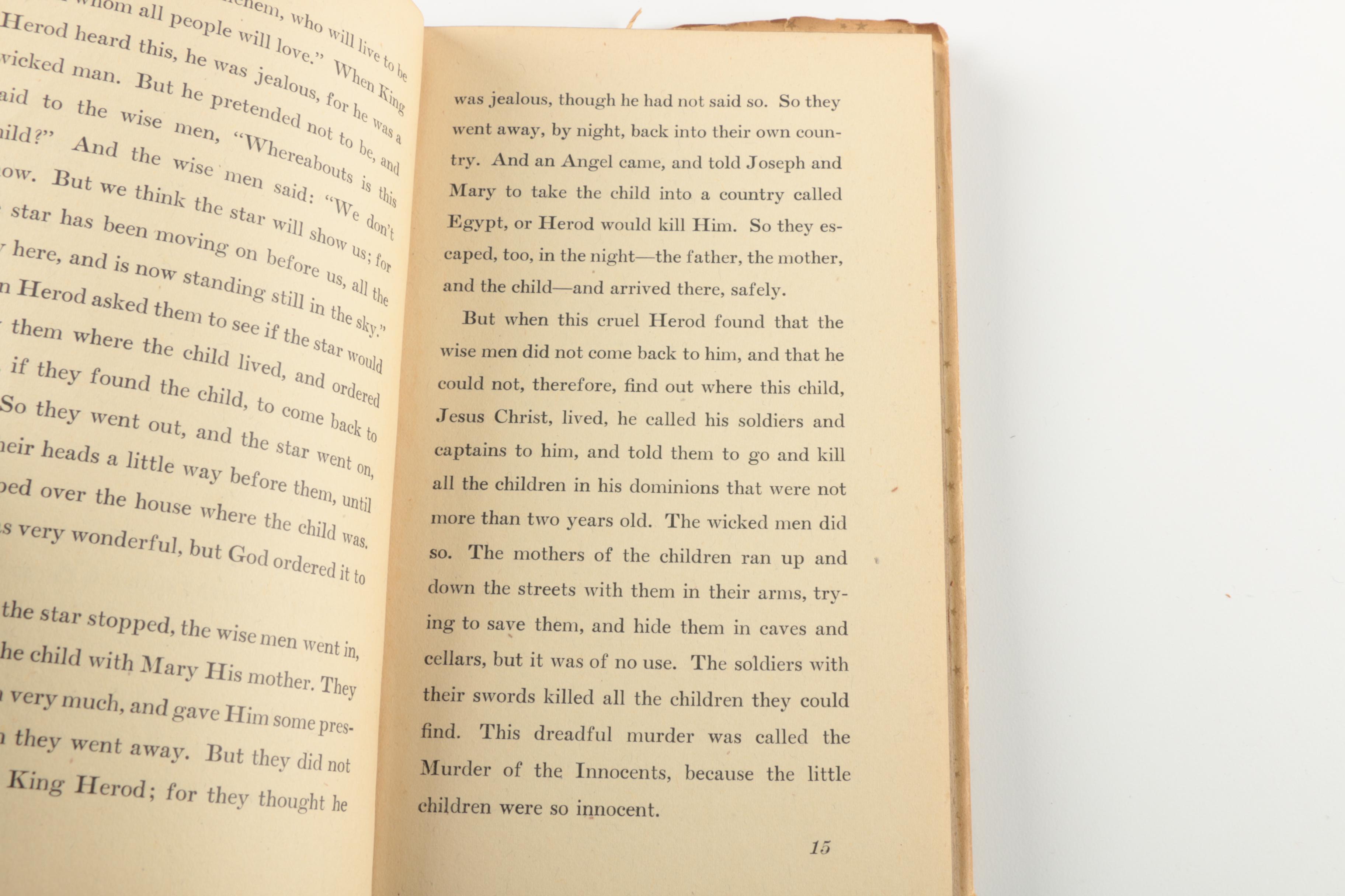 1934 First American Edition "The Life of Our Lord" by Charles Dickens