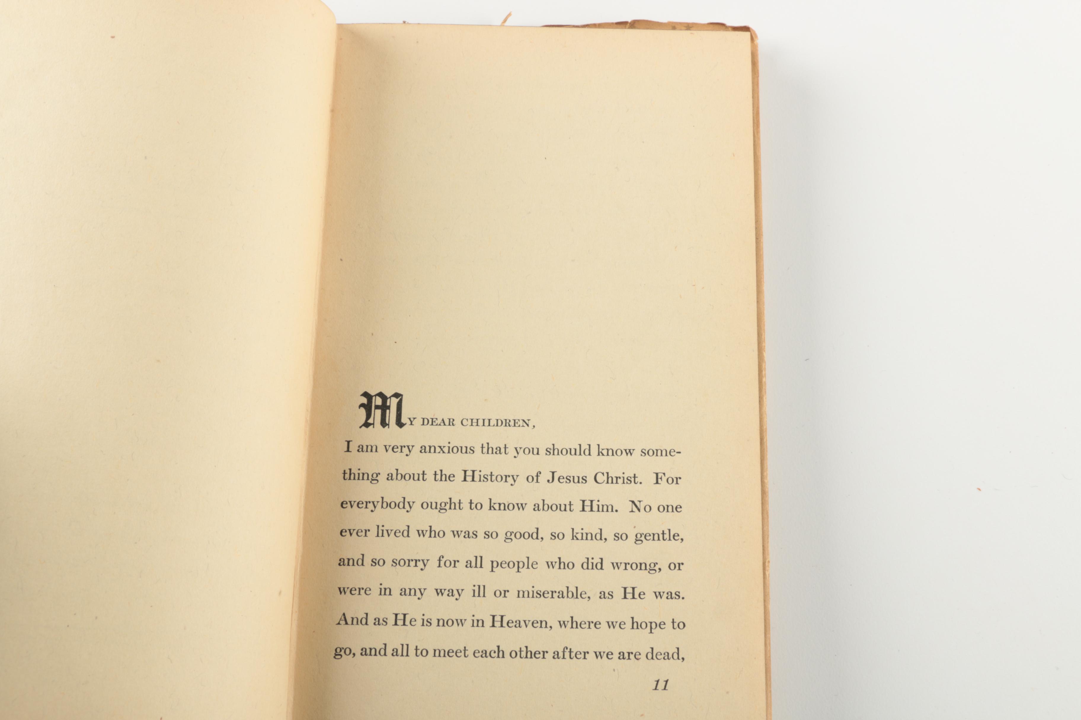 1934 First American Edition "The Life of Our Lord" by Charles Dickens