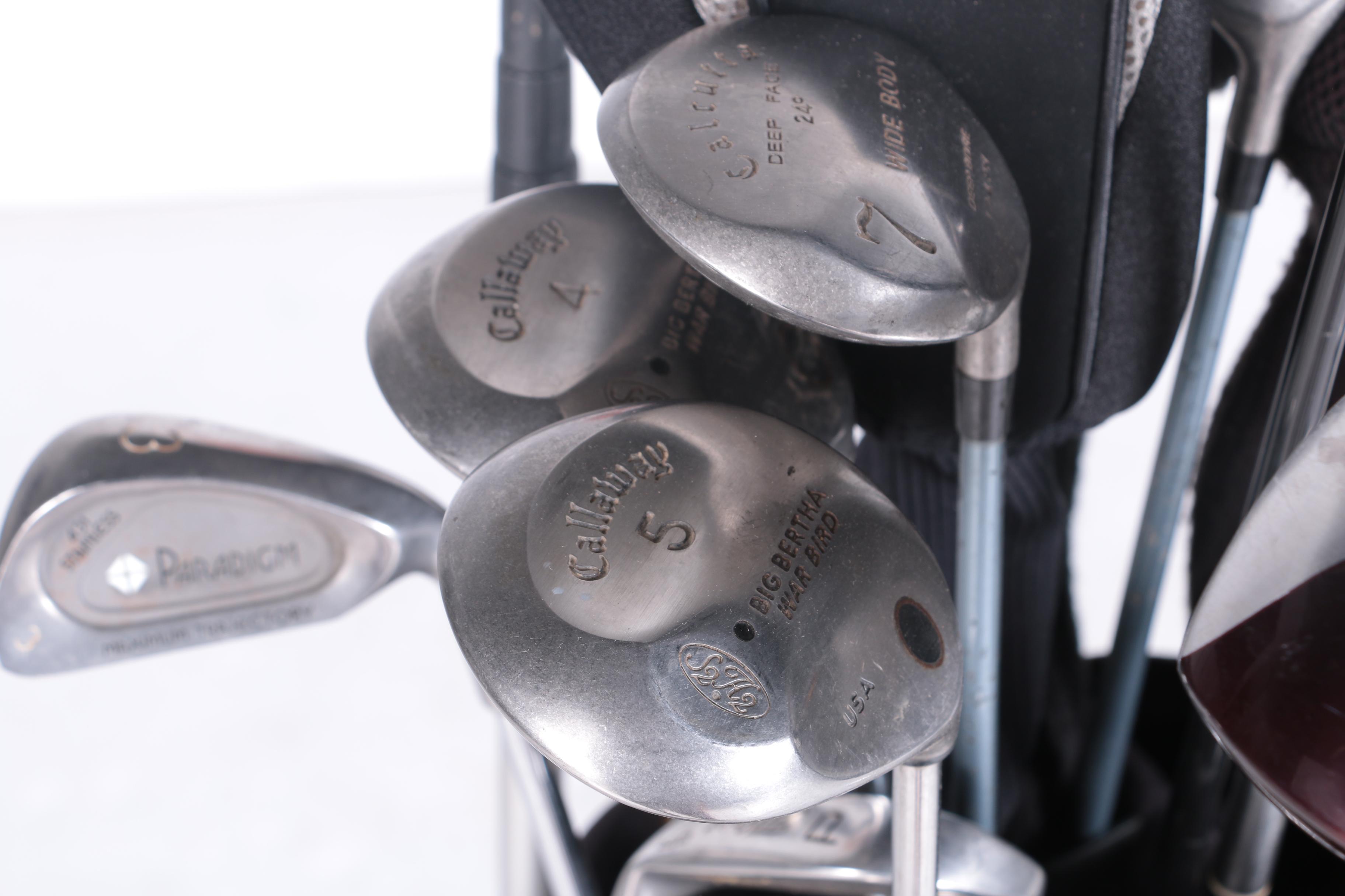 Affinity Golf Bag with Assorted Clubs