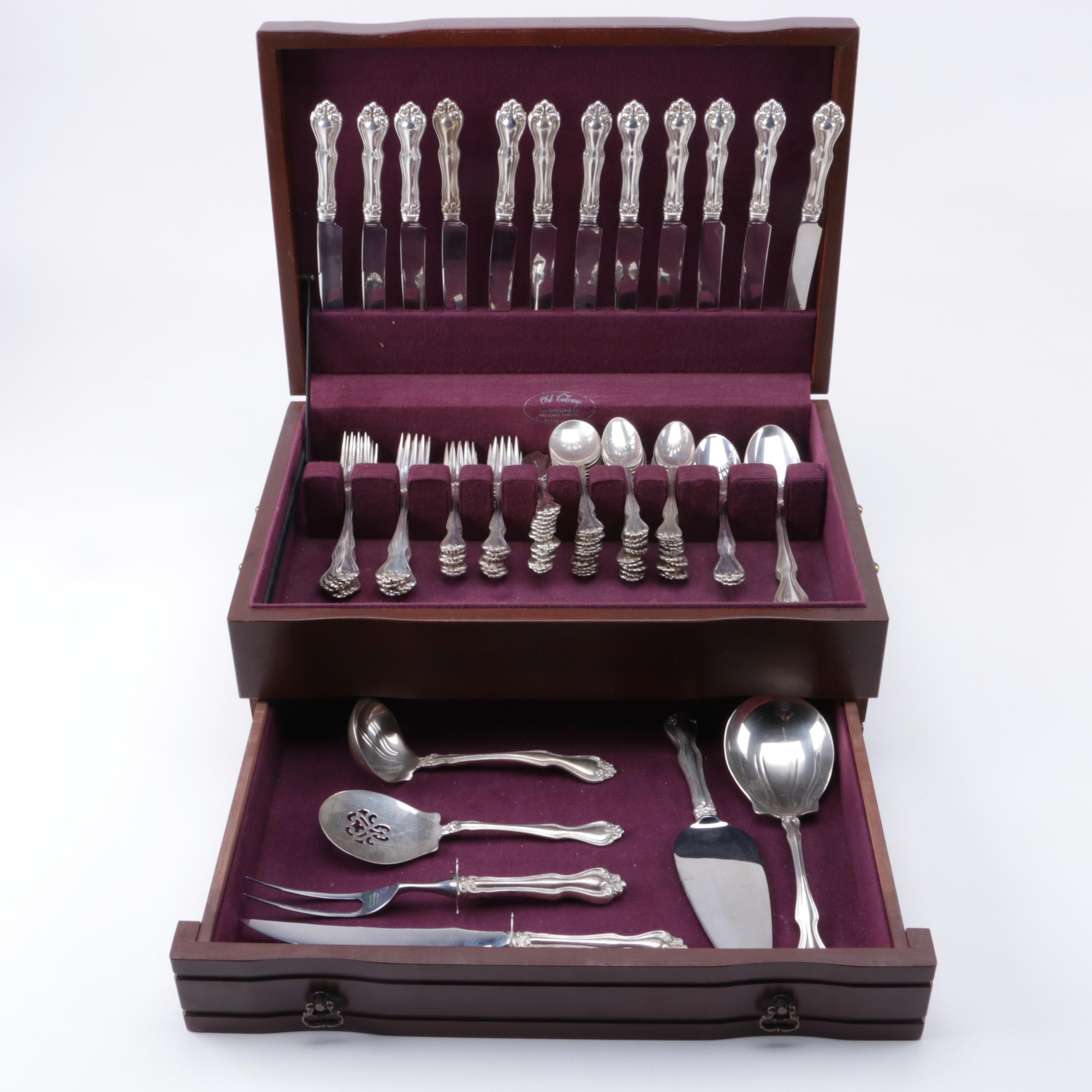 Westmorland "George & Martha" Sterling Silver Flatware Set for Twelve