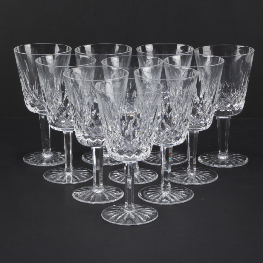 Waterford "Lismore" Crystal Goblets