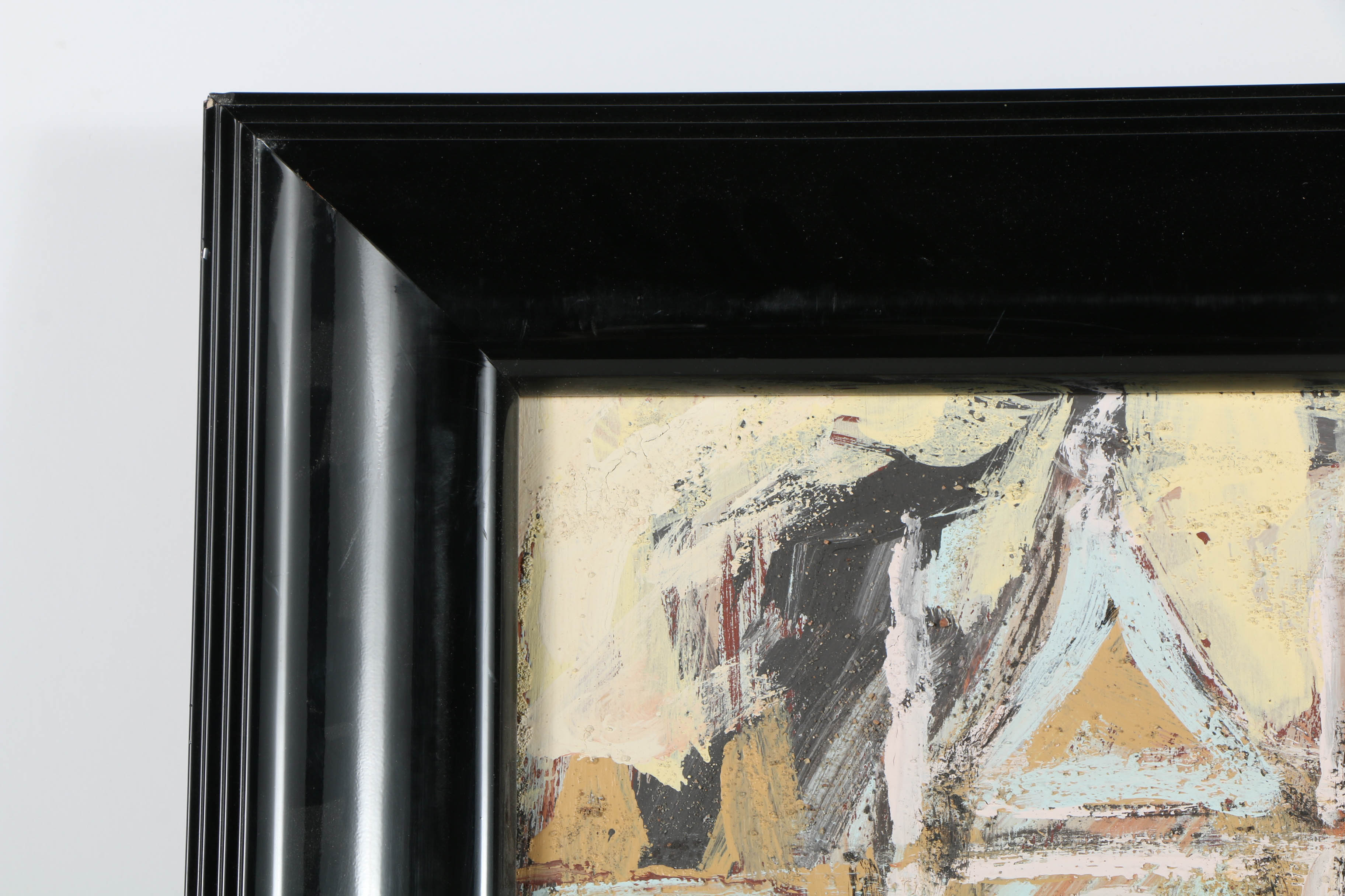 Jacques Lamy Plaster Painting on Board "The Doge's Palace"