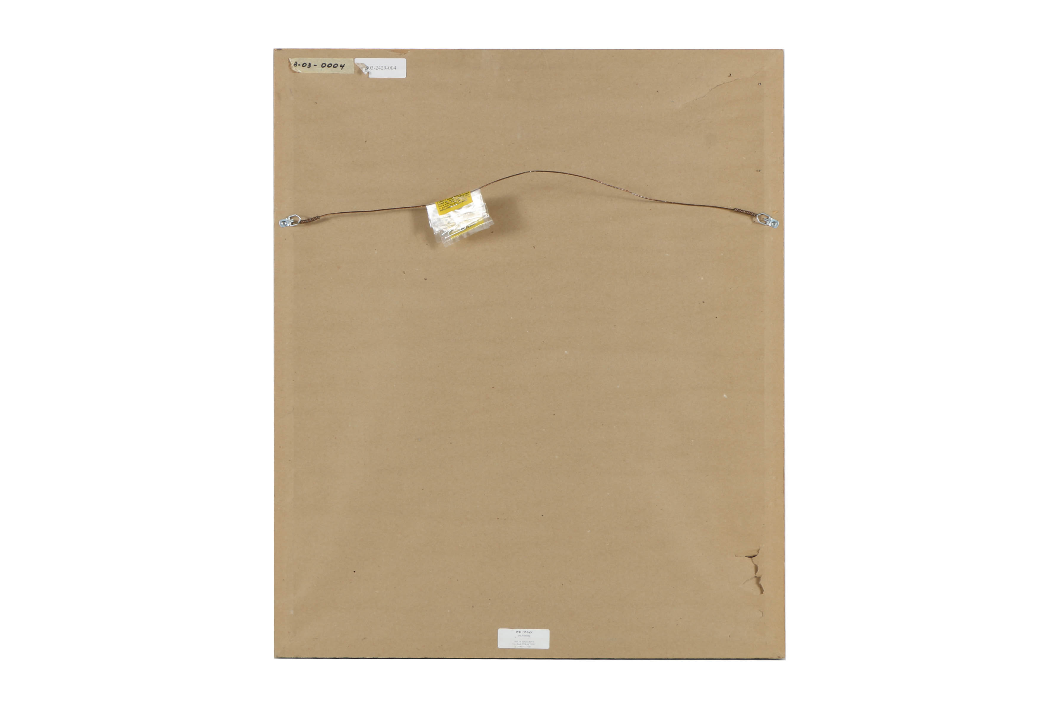 Jacques Lamy Mixed Media Composition on Board of a Forested Landscape