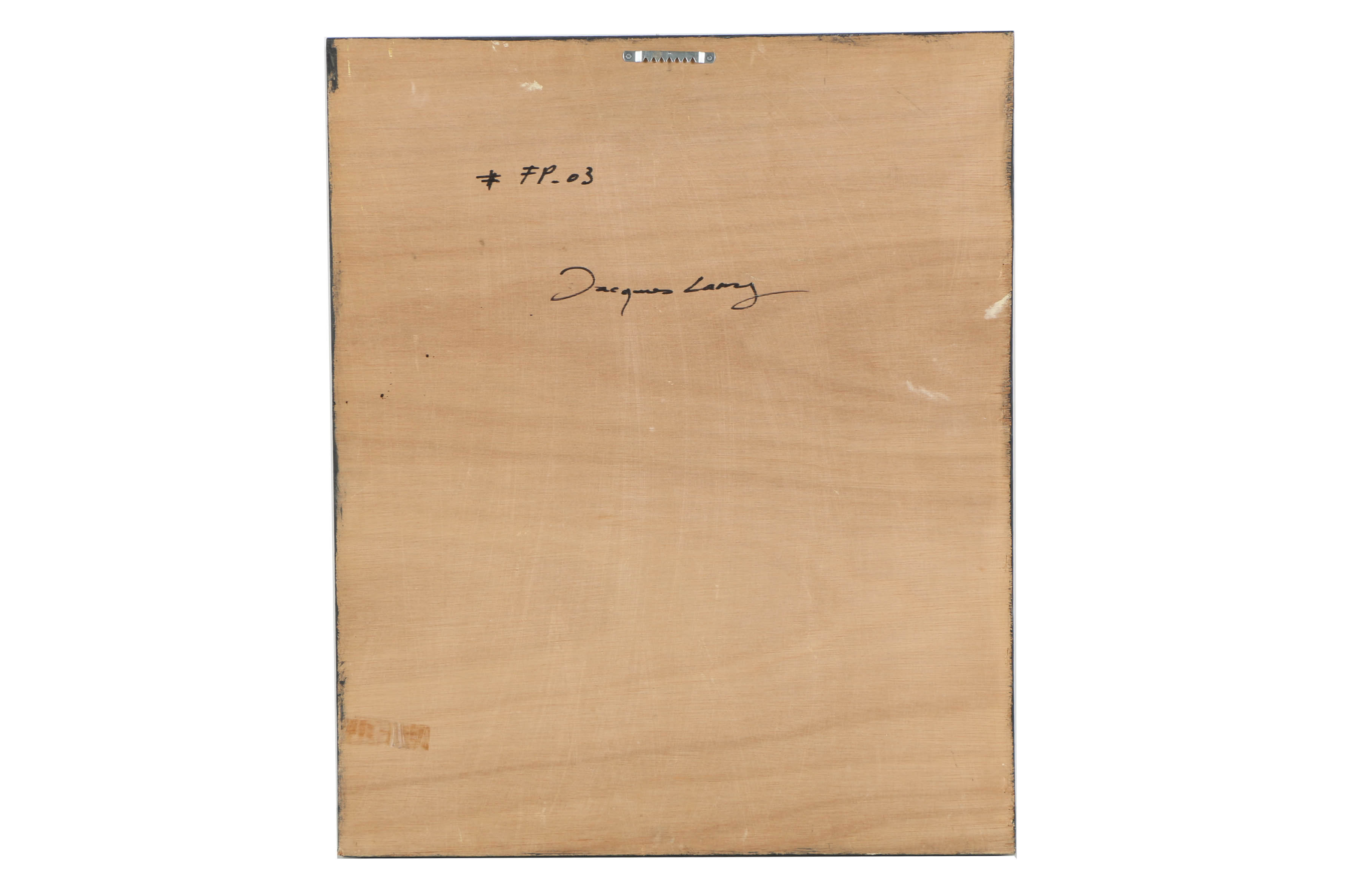 Jacques Lamy Plaster Painting on Board of a Still-Life