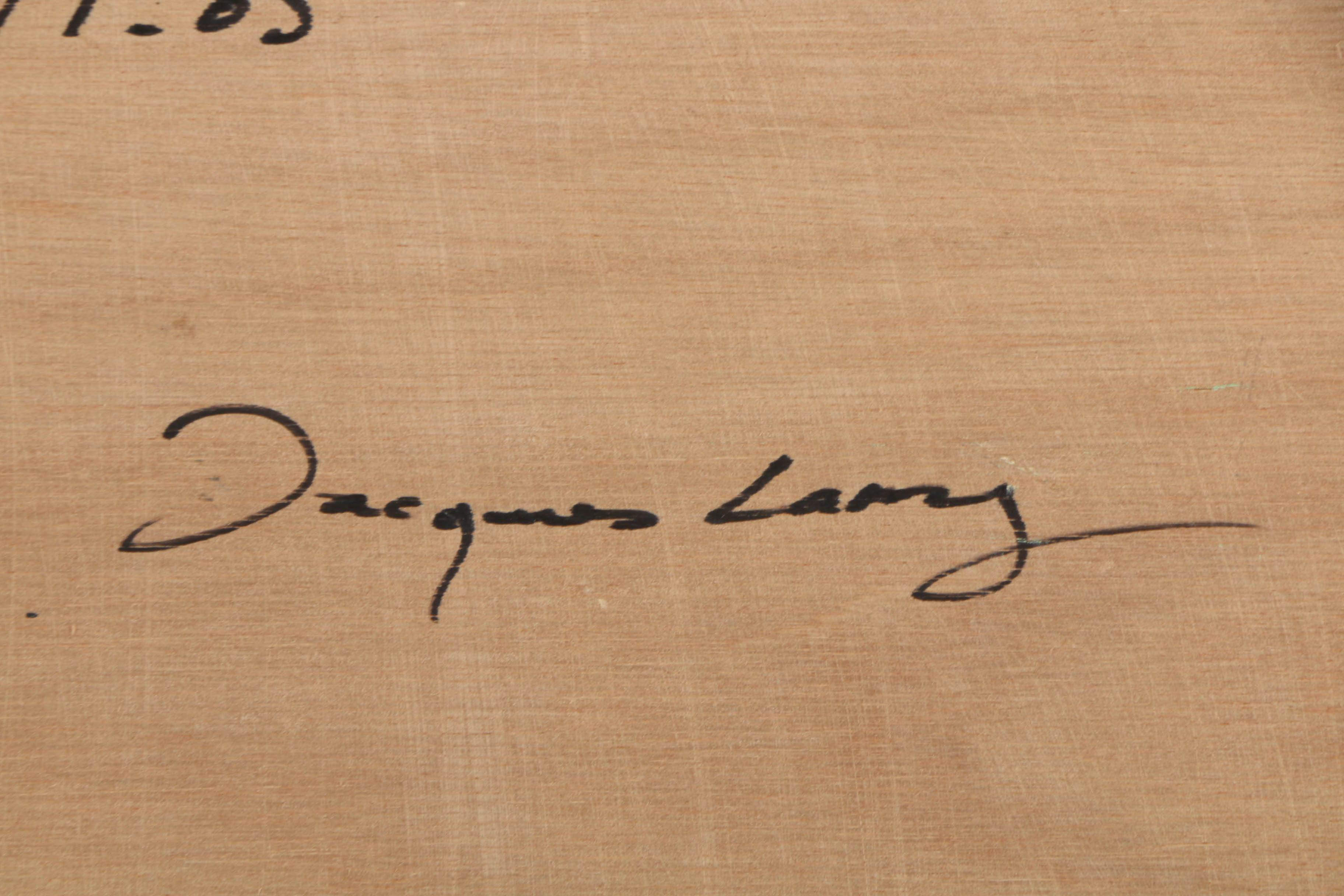 Jacques Lamy Plaster Painting on Board of a Still-Life