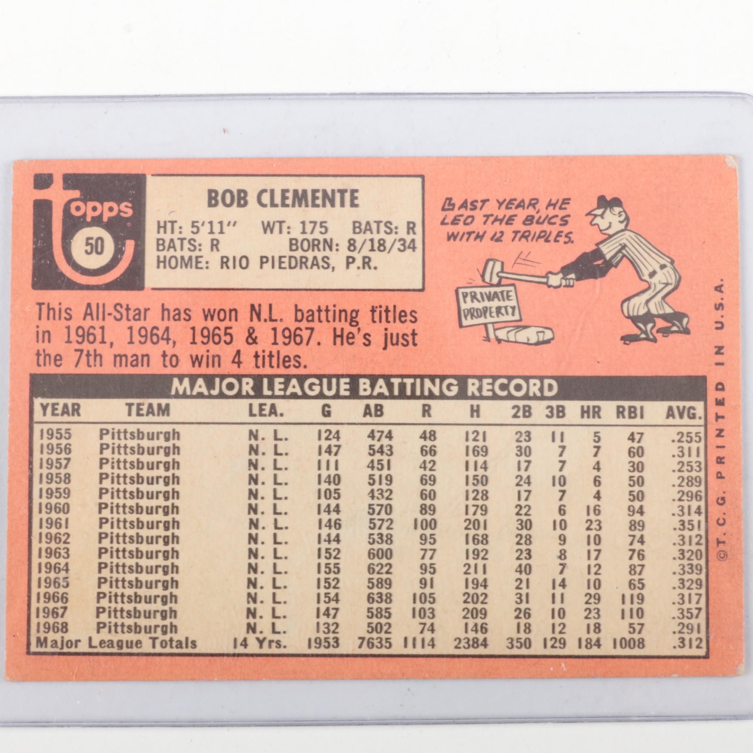 Assortment of '60s and '70s Baseball Cards