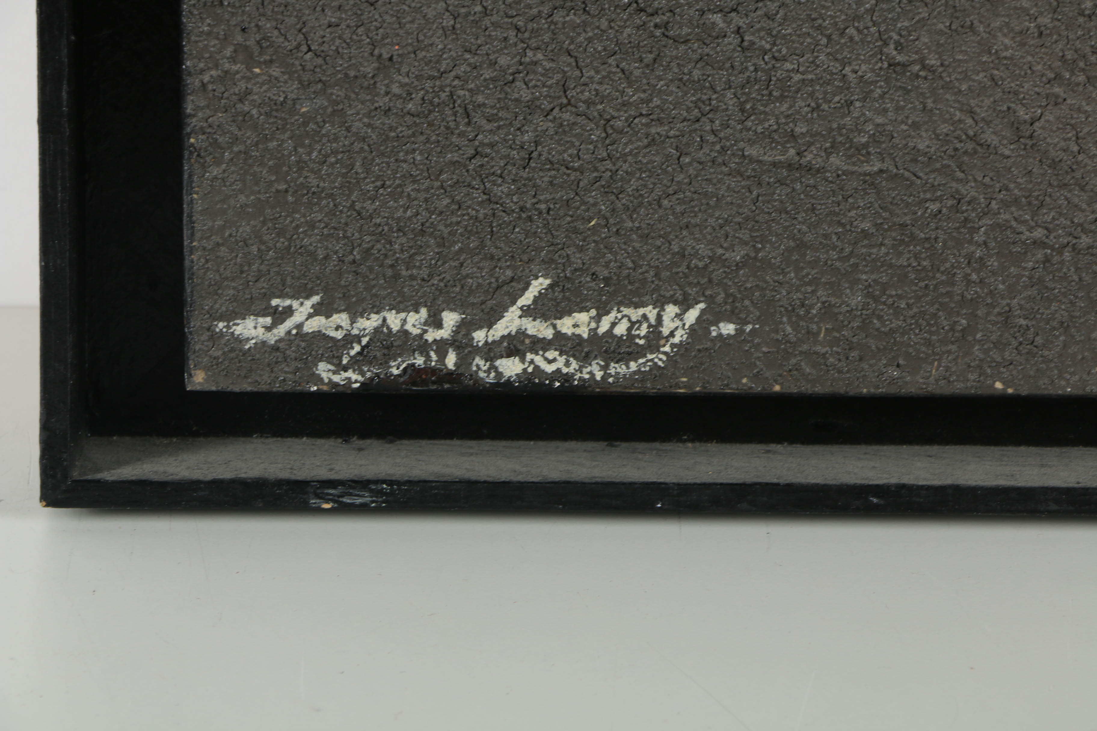 Jacques Lamy Plaster Painting on Board Floral Still Life