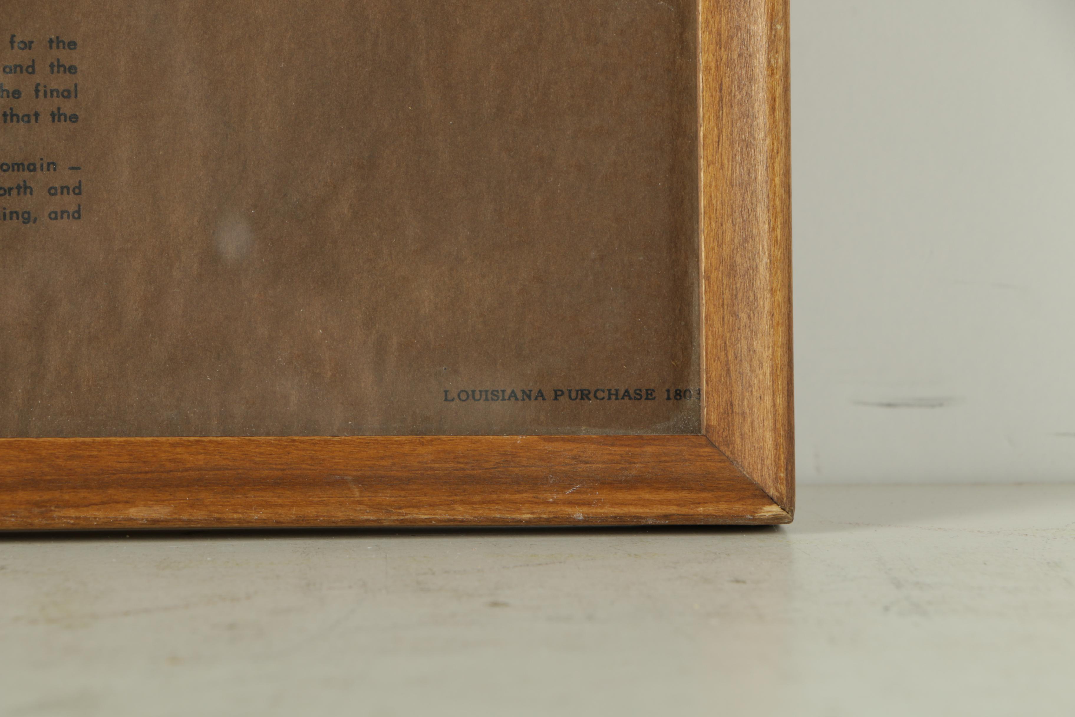 Copy of the Louisiana Purchase in Frame