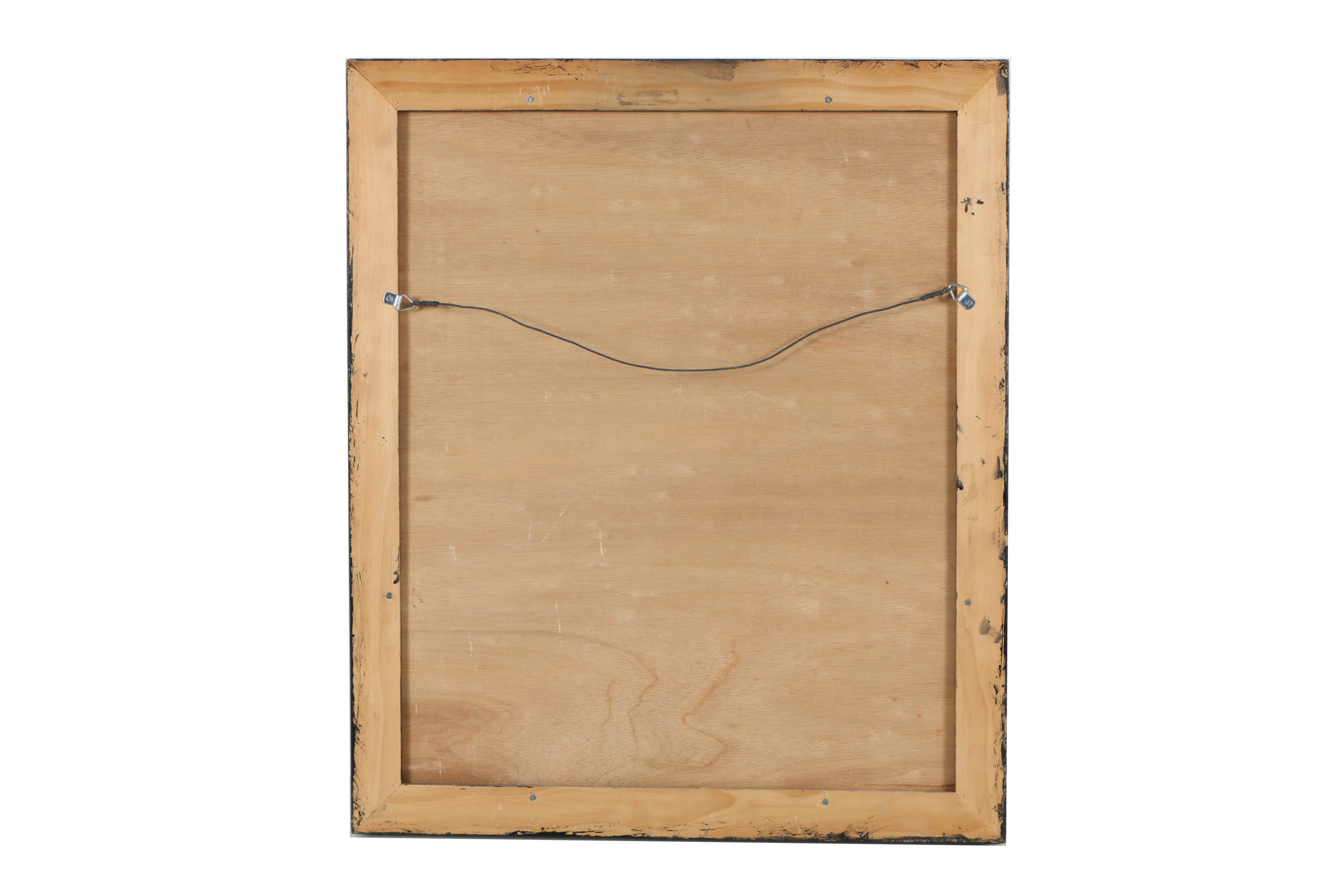 Jacques Lamy Plaster Painting on Board Floral Still Life