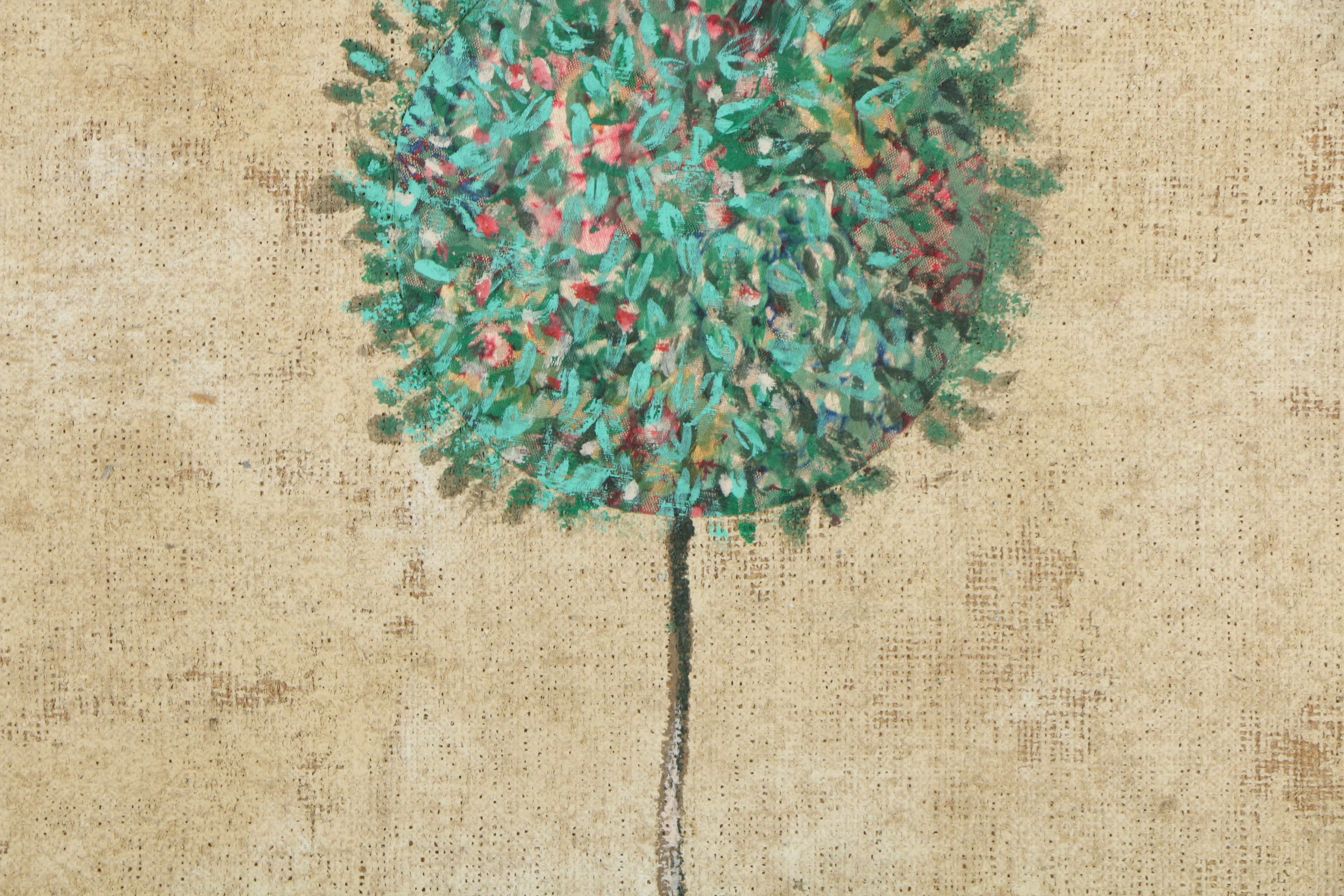 Jacques Lamy Fresco Painting on Burlap