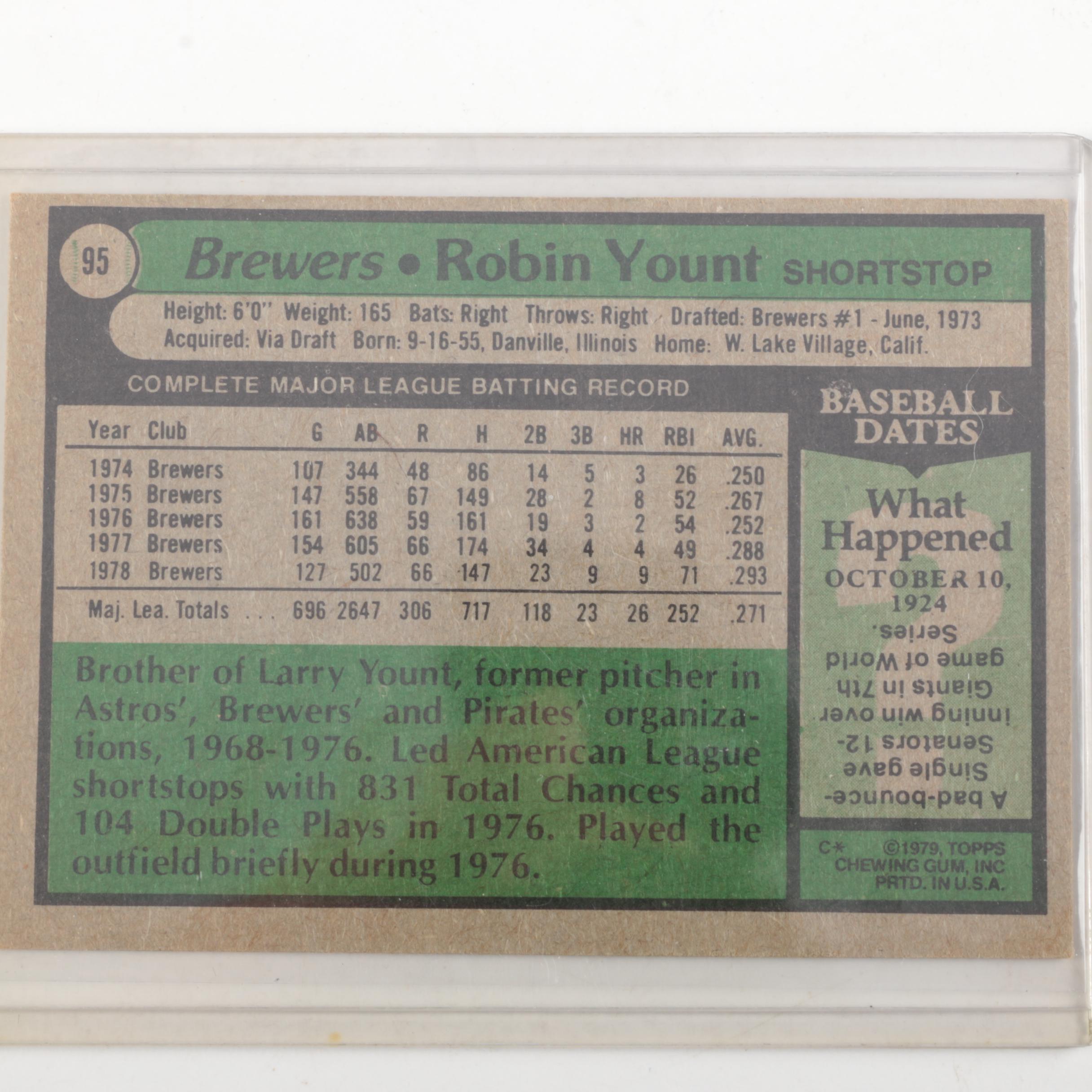 Assortment of '60s and '70s Baseball Cards